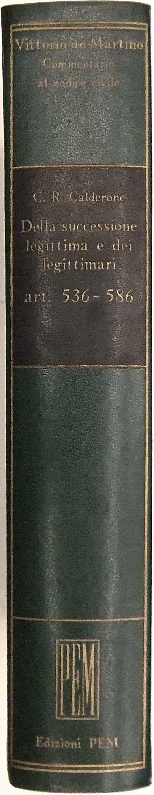 Della successione legittima e dei legittimari.