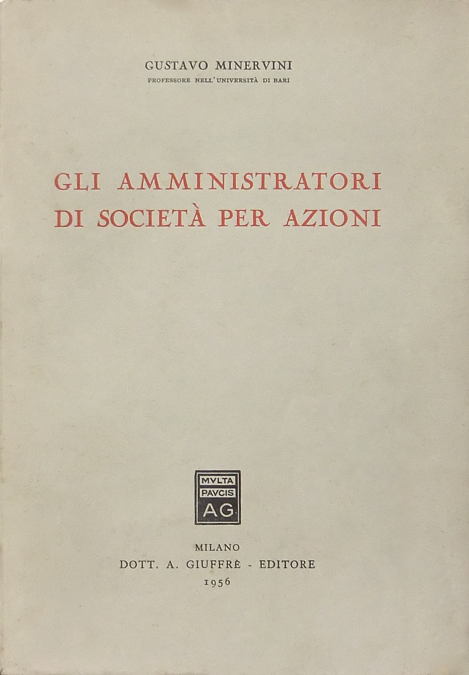 Gli amministratori di società per azioni
