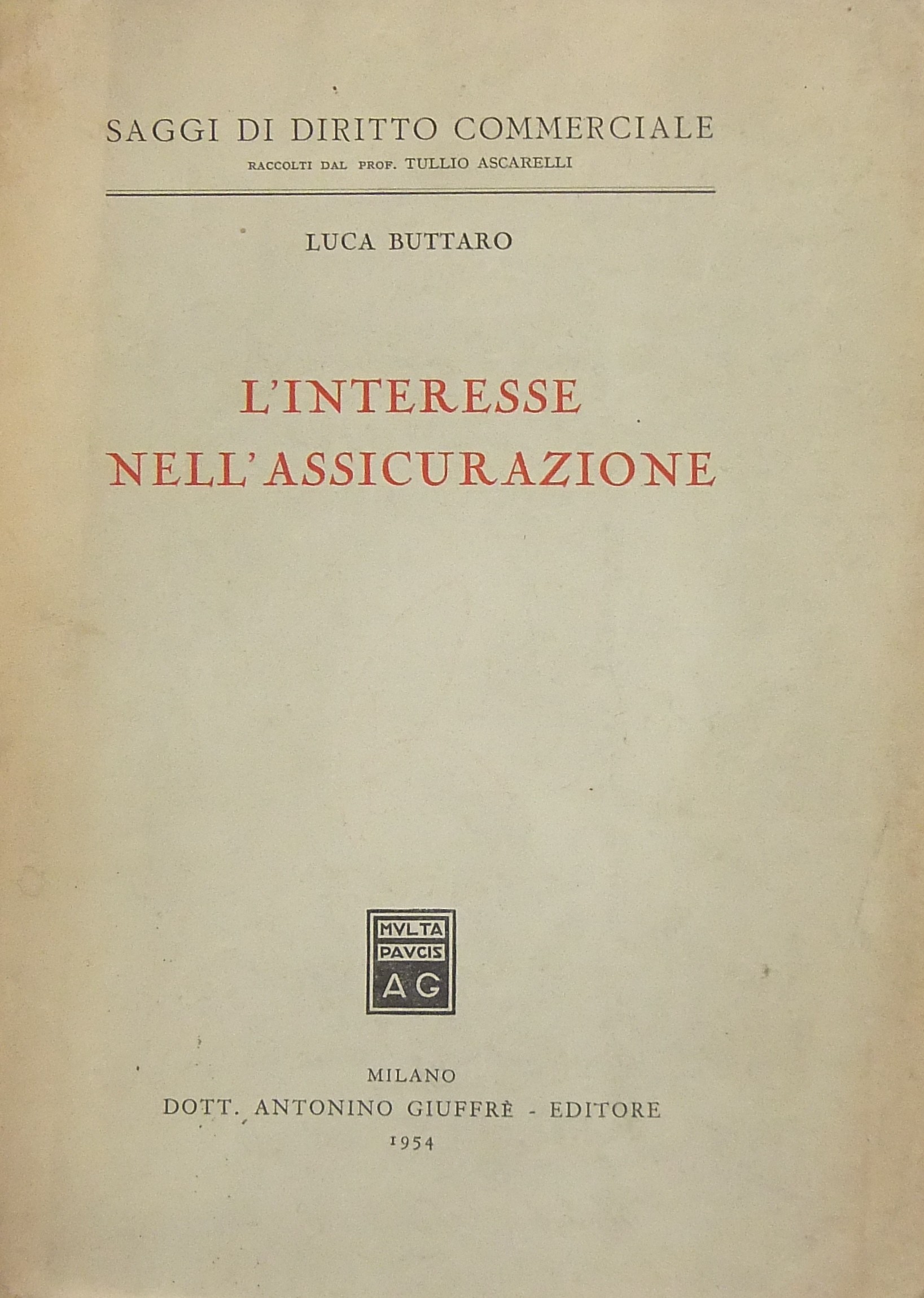 L'interesse nell'assicurazione