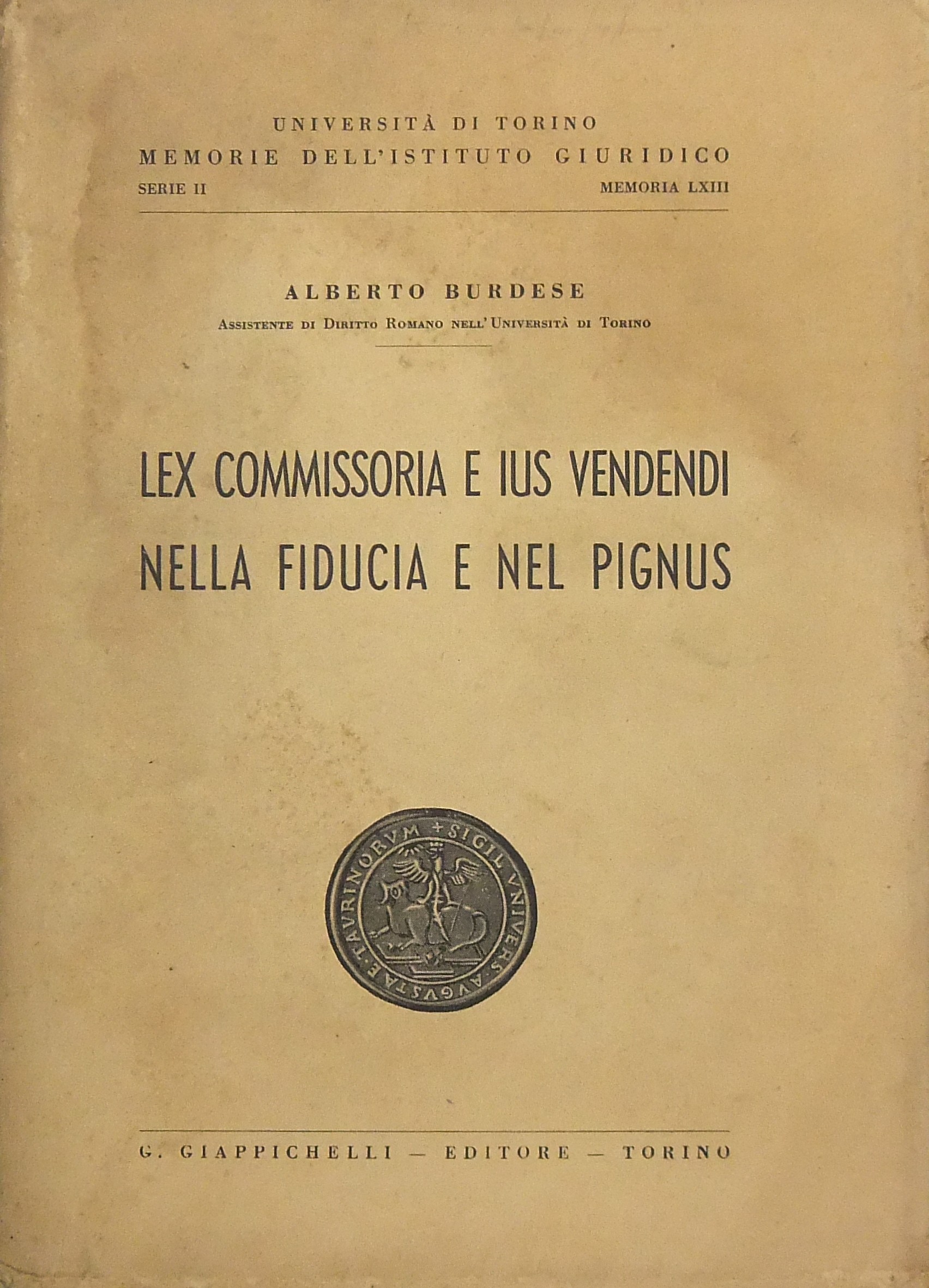Lex commissoria e ius vendendi nella fiducia e nel