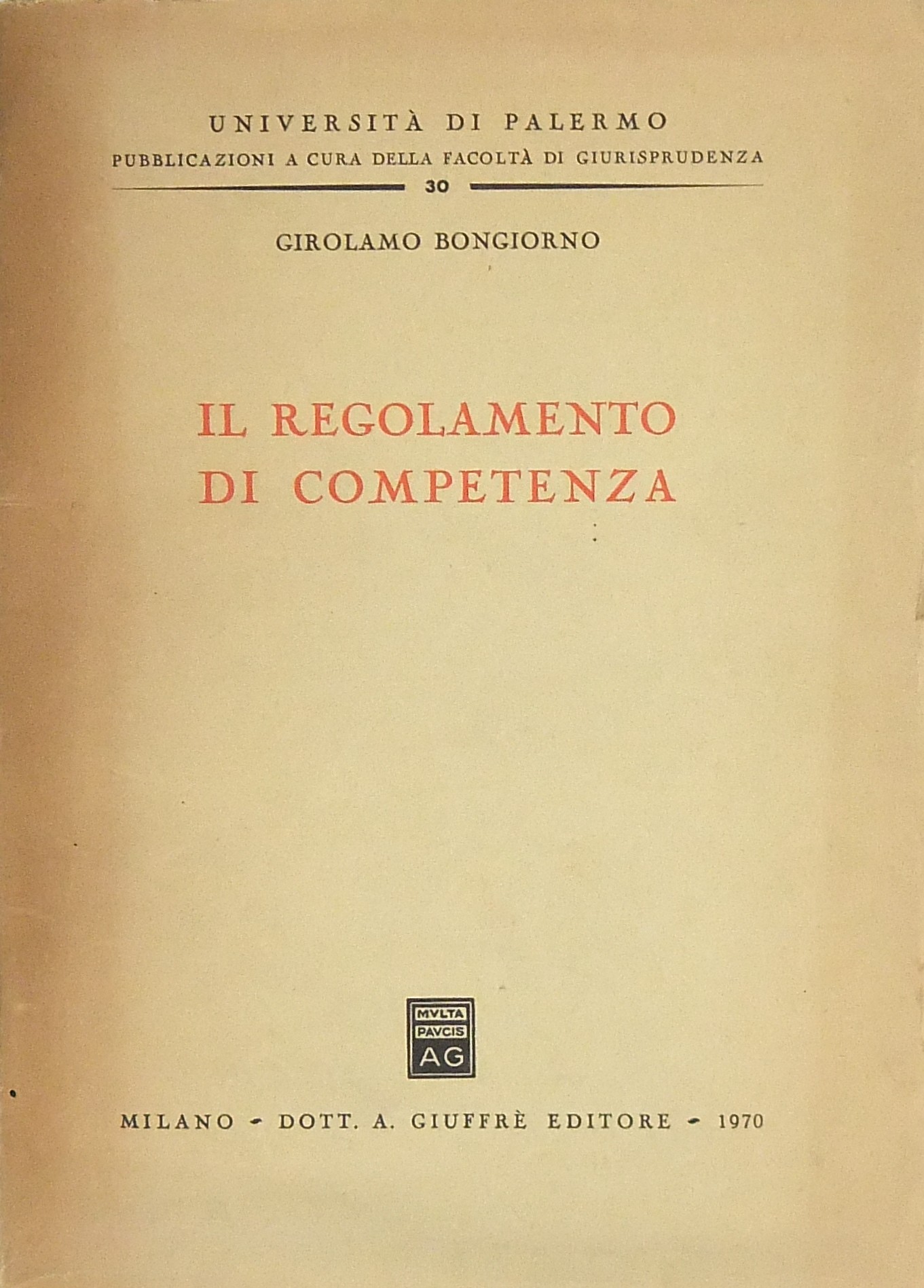 Il regolamento di competenza