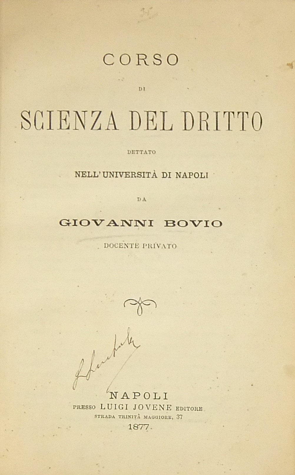 Corso di scienza del diritto dettato nell'Universi