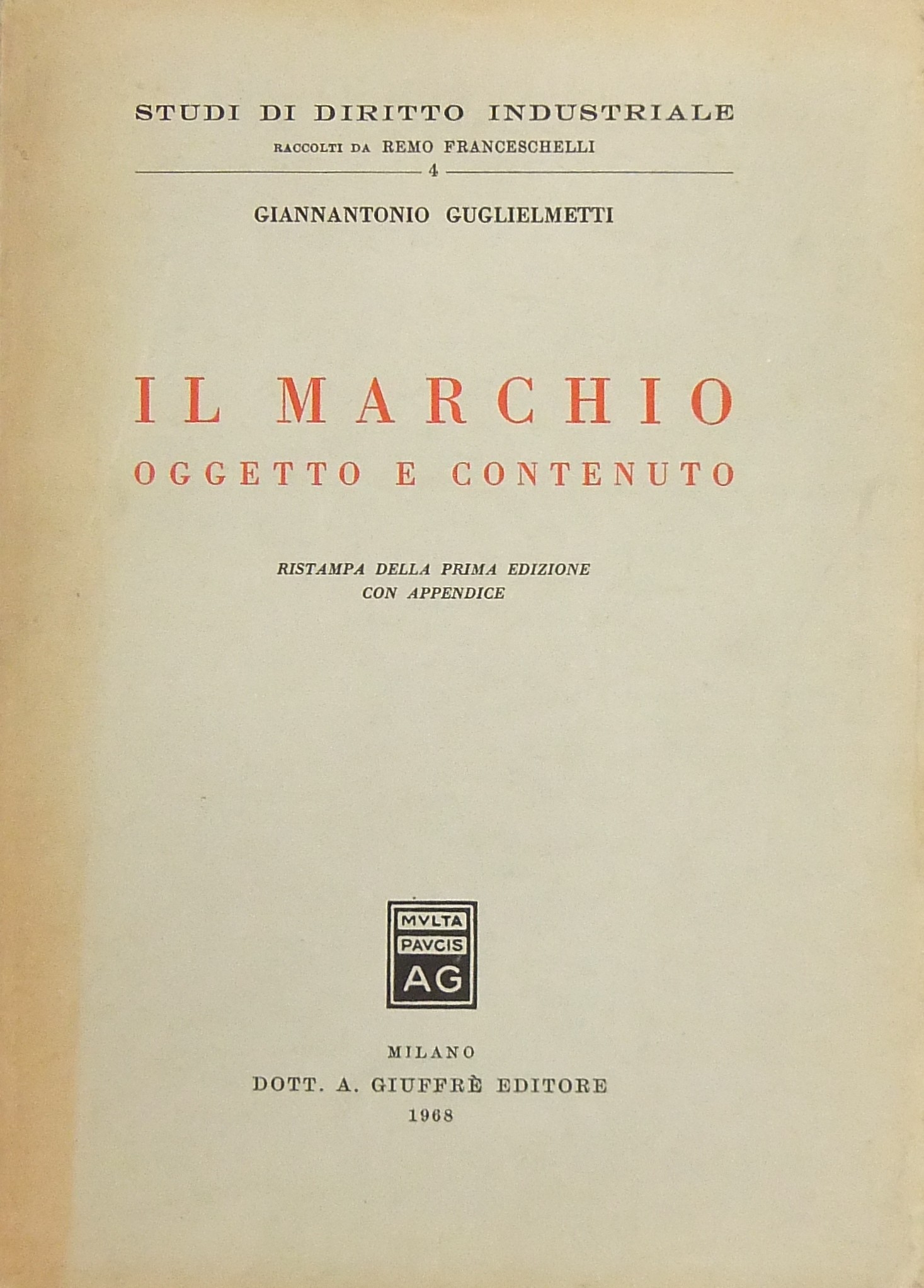 Il marchio. Oggetto e contenuto