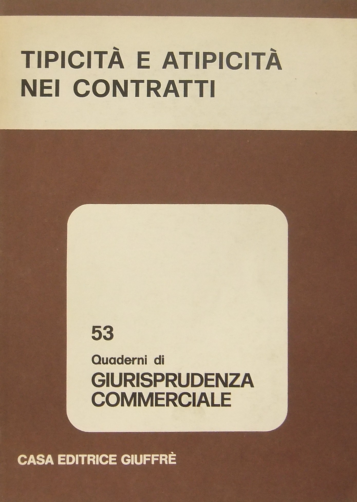 Tipicità e atipicità nei contratti