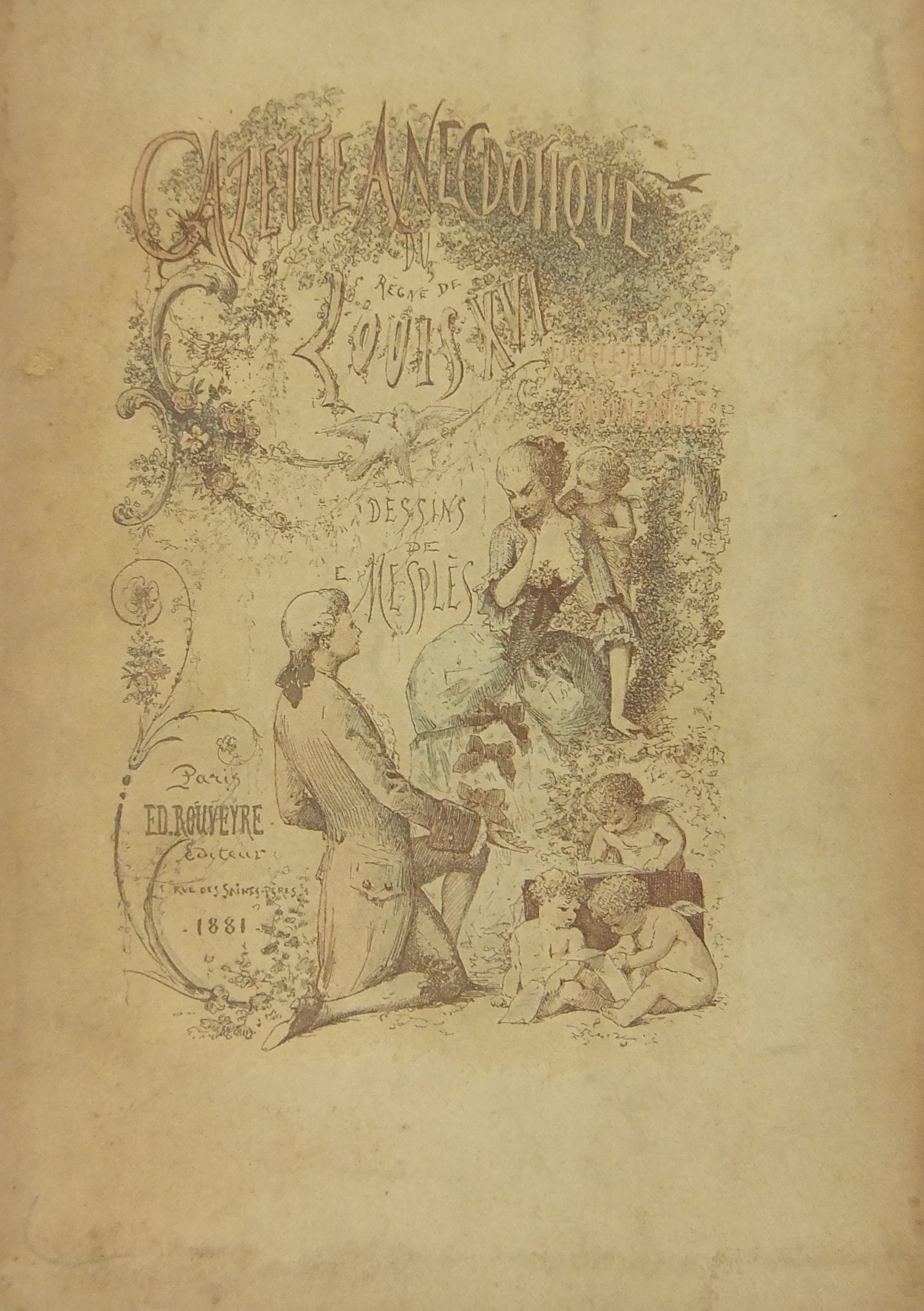 Gazette anecdotique du regne de Louis XVI. Portefe