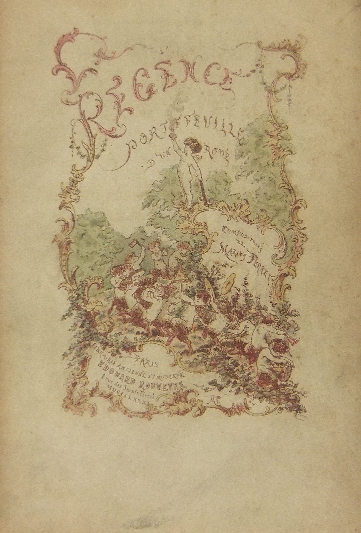 La Régence. Portefeuille d'un Roué. Avec preface p