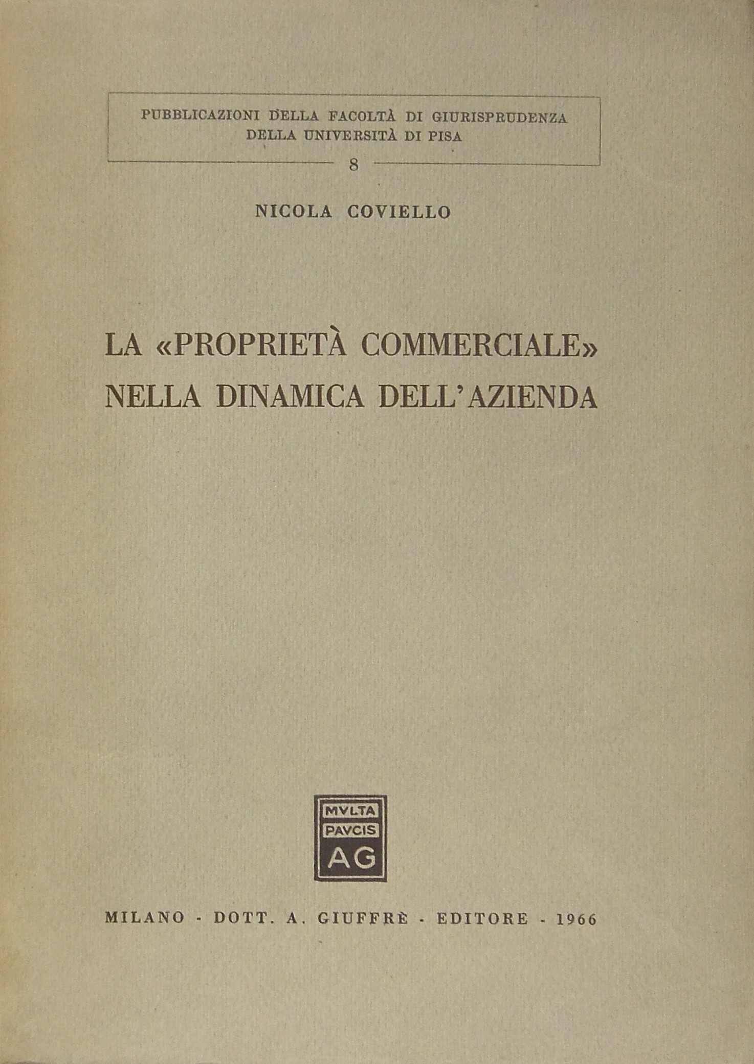 La proprietà commerciale nella dinamica dell'azien