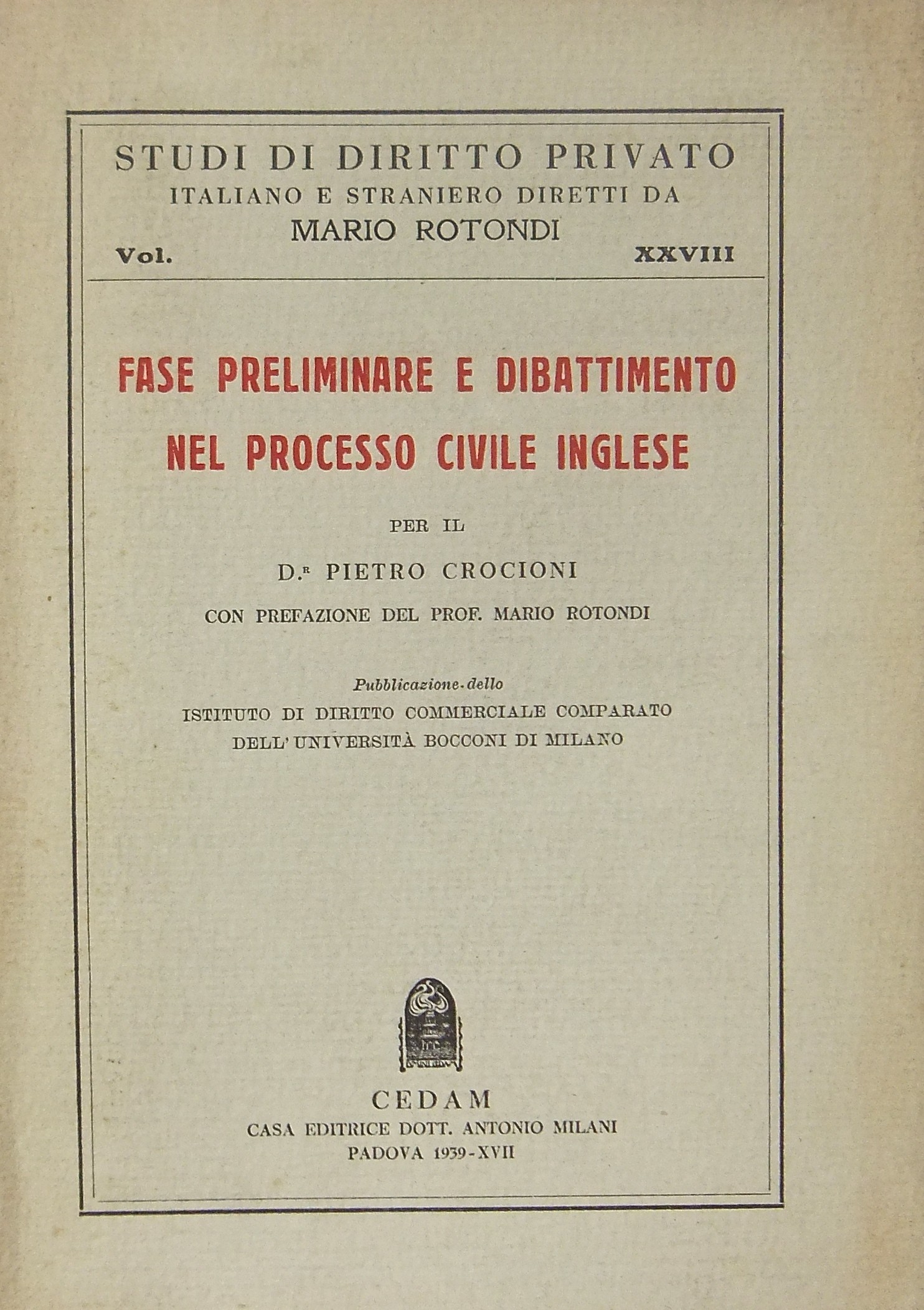 Fase preliminare e dibattimento nel processo civil