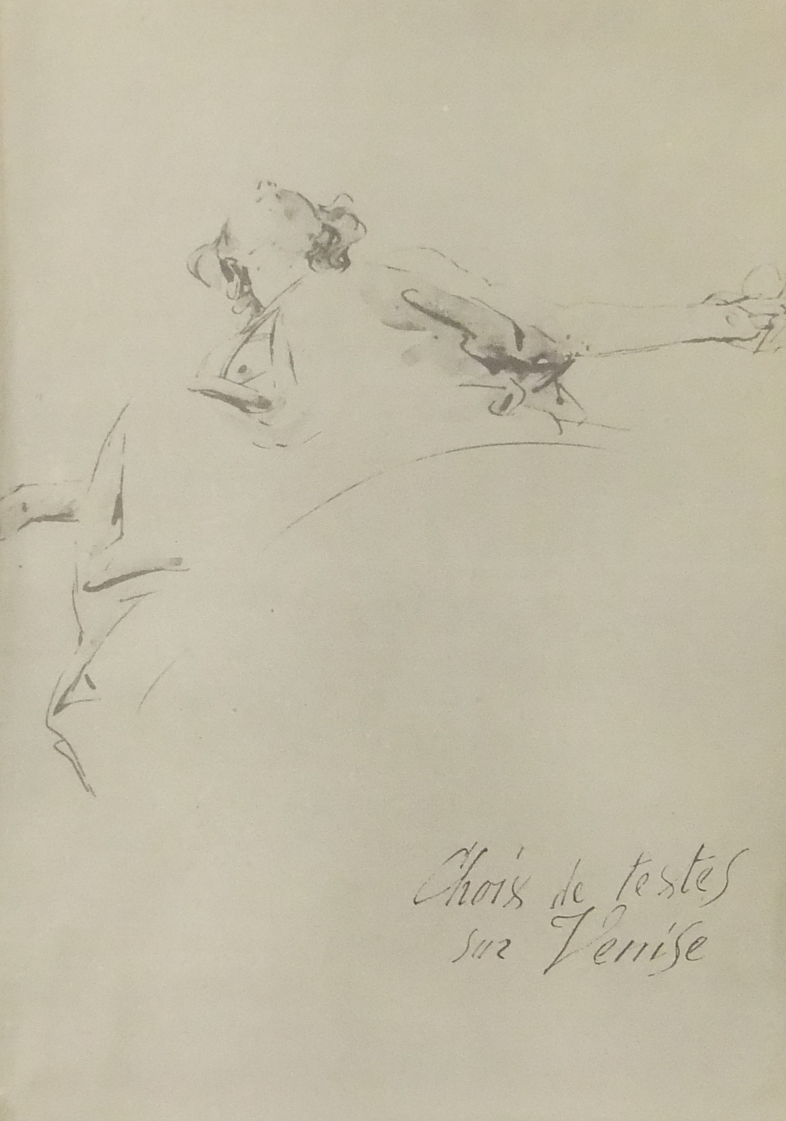 Choix de textes sur Venise avec vingt dessins de m