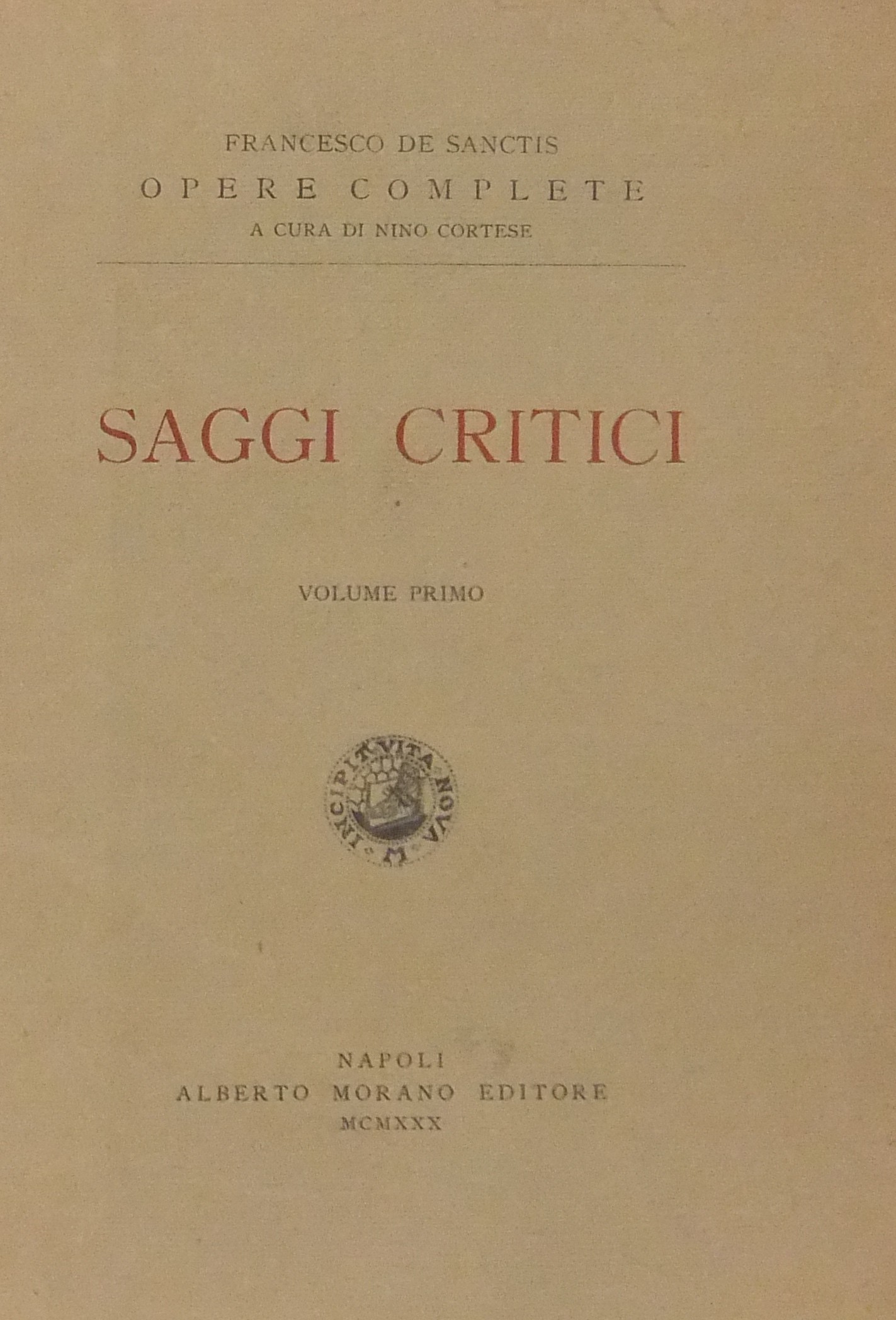 Saggi critici