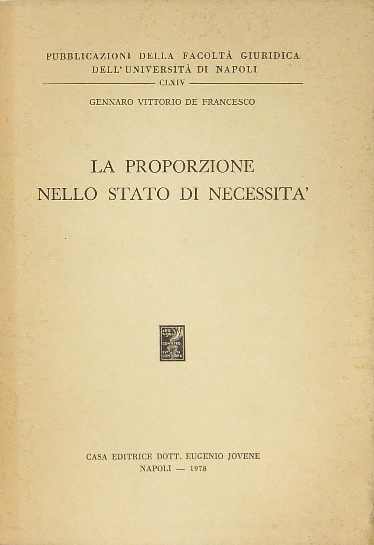 La proporzione nello stato di necessità