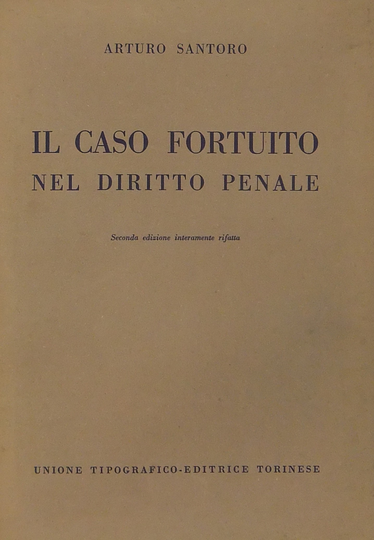 Il caso fortuito nel diritto penale