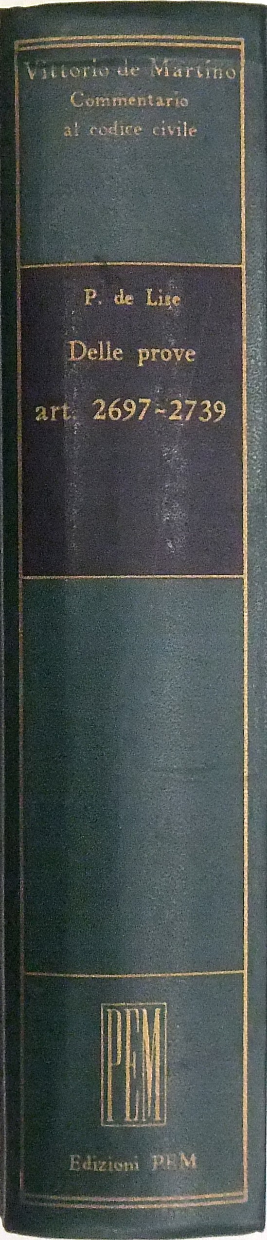 Delle prove. Art. 2697-2739