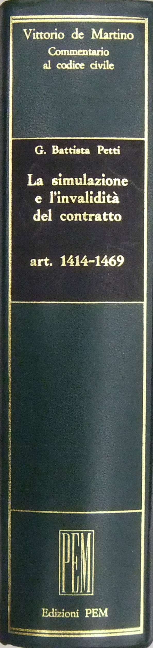 La simulazione e l'invalidità del contratto. Art.