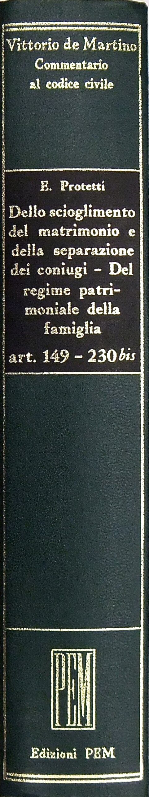 Dello scioglimento del matrimonio e della separazi