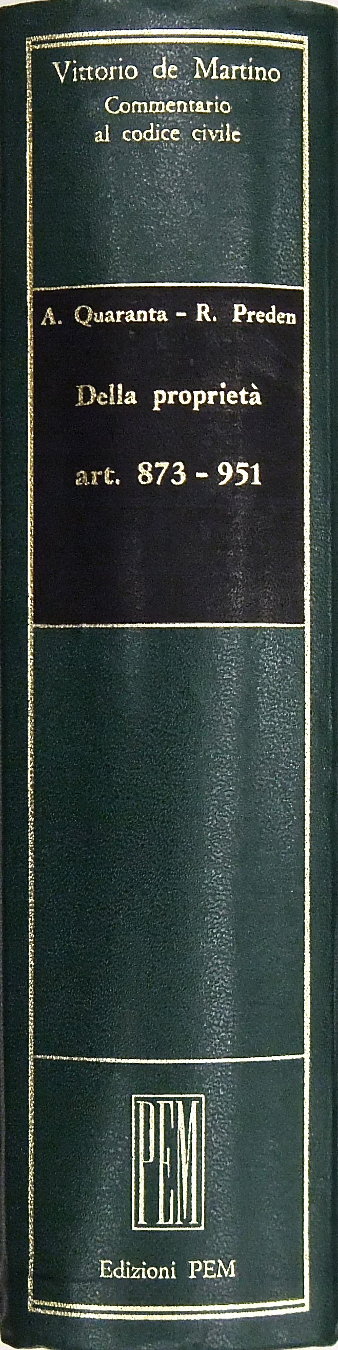 Della proprietà. Art. 873-951