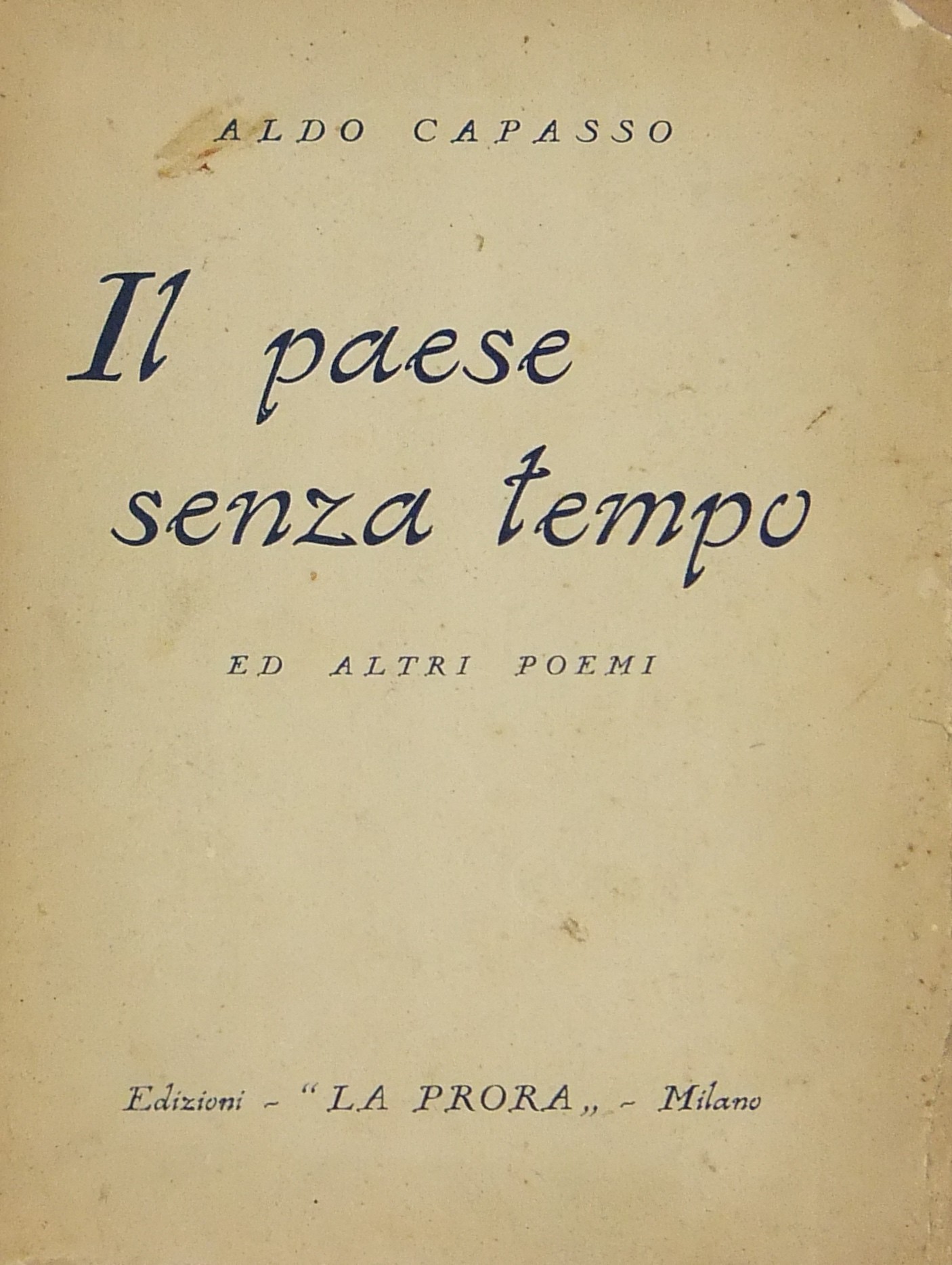 Il paese senza tempo ed altri poemi