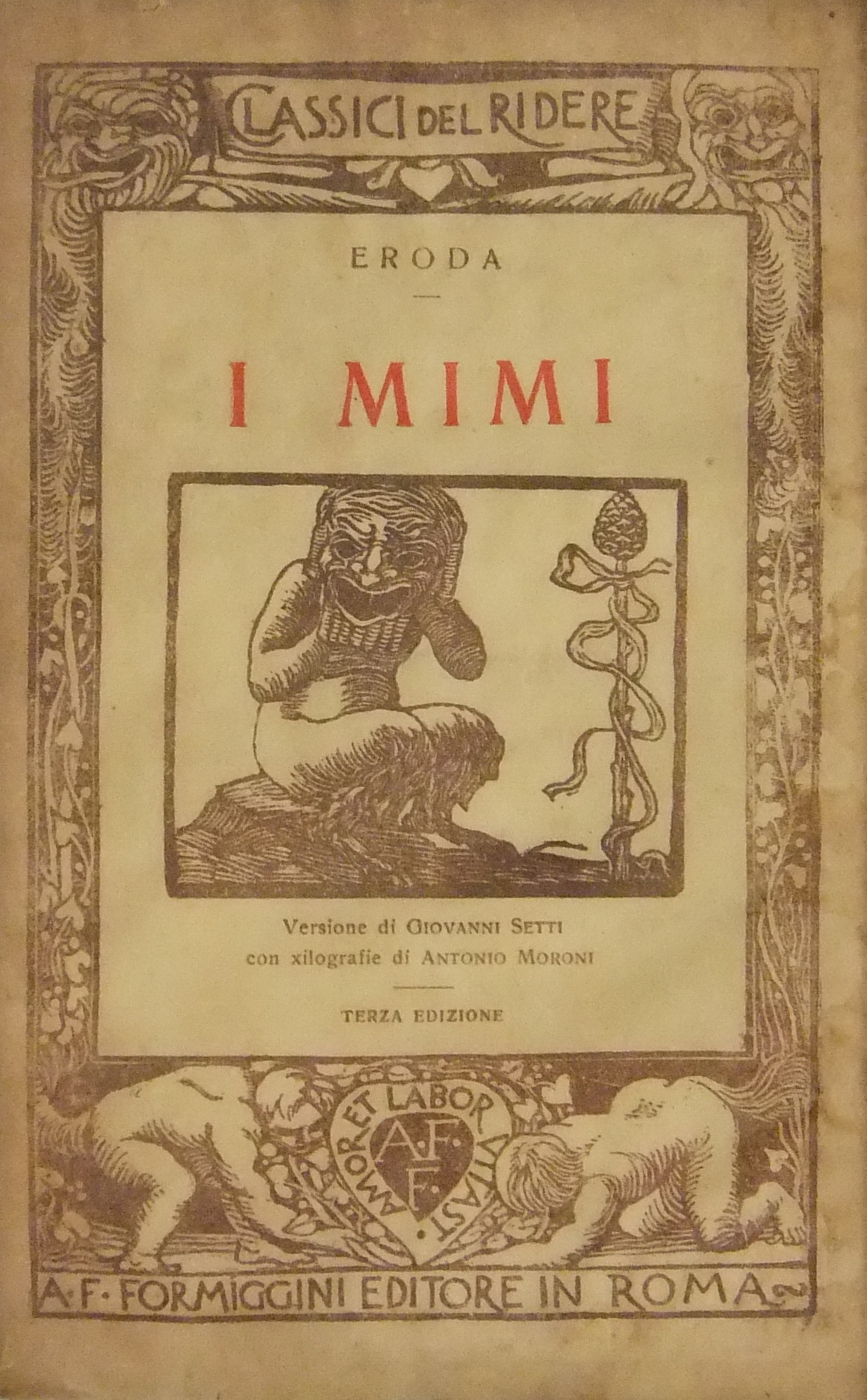 I mimi. Versione di Giovanni Setti. Con xilografie