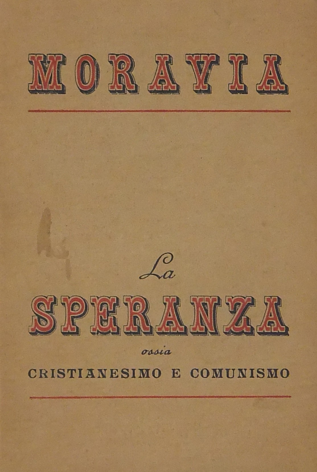 La speranza ossia cristianesimo e comunismo