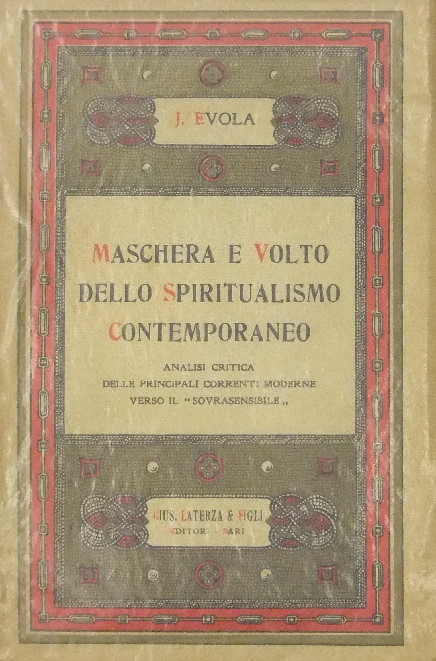 Maschera e volto dello spiritualismo contemporaneo