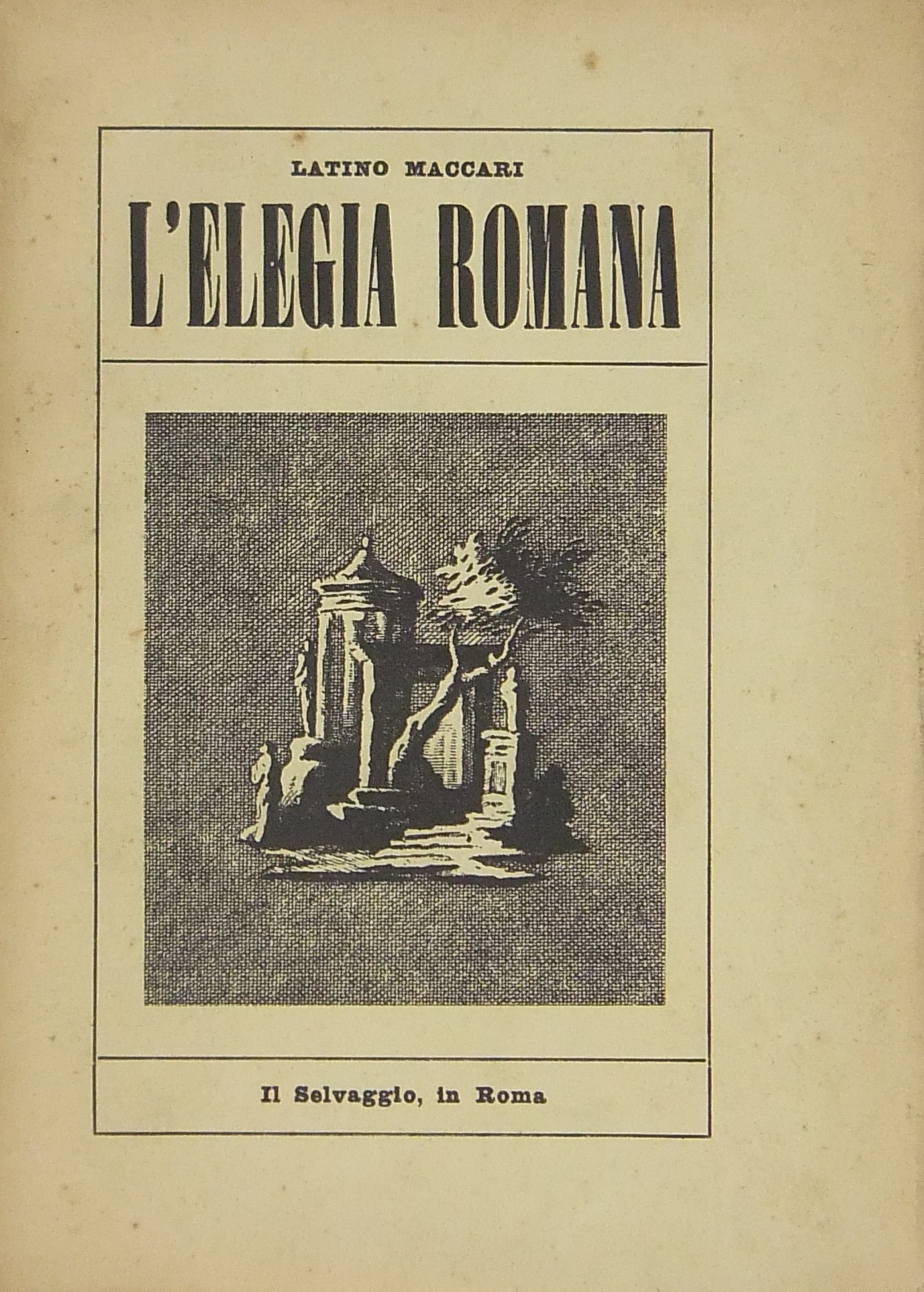 L'elegia romana
