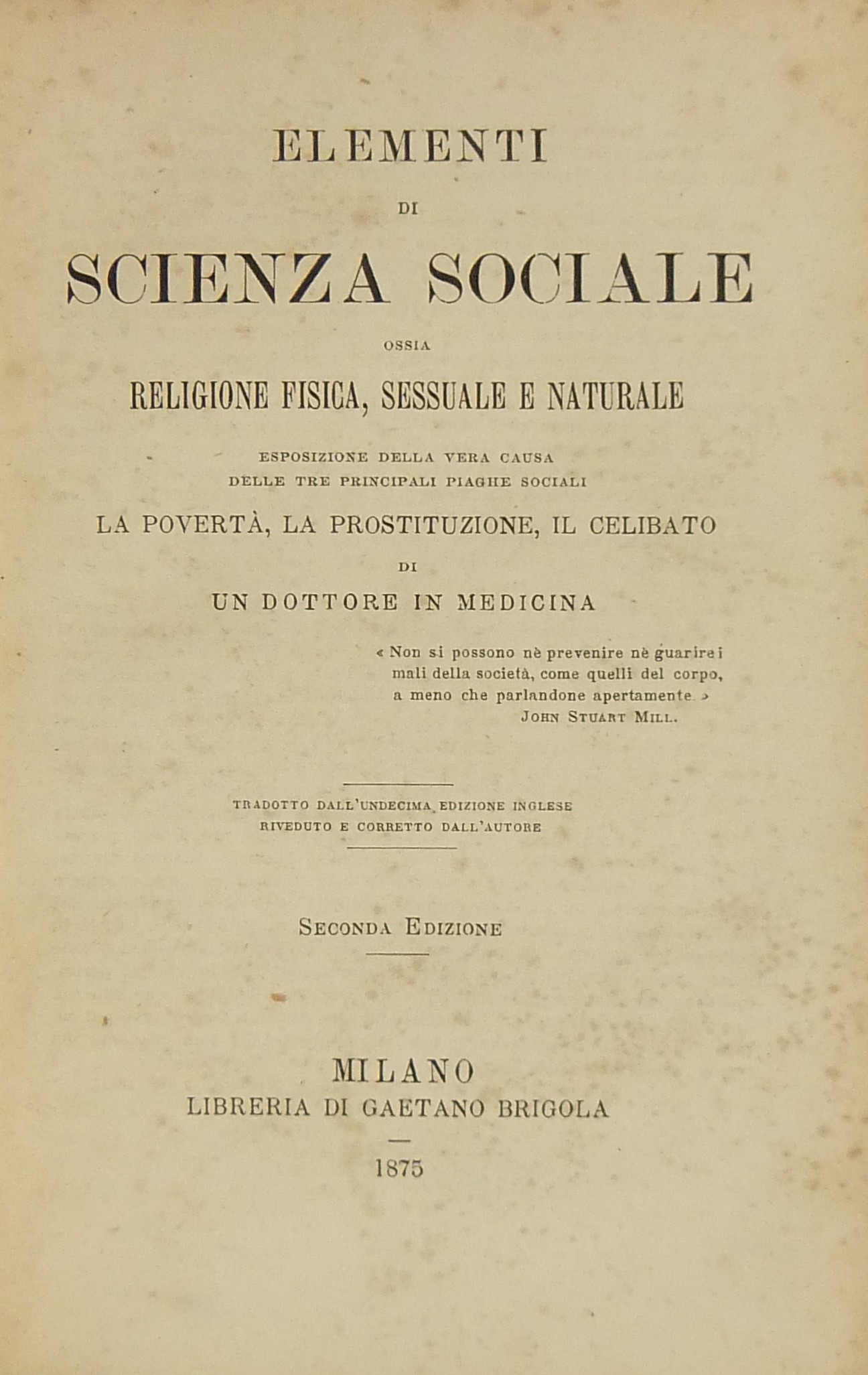 Elementi di scienza sociale ossia religione fisica
