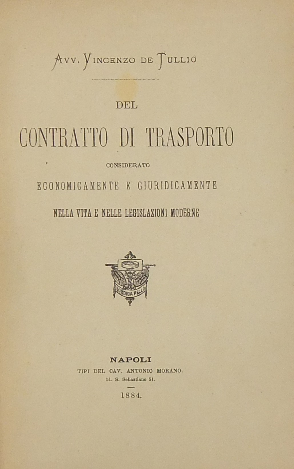 Del contratto di trasporto considerato economicame