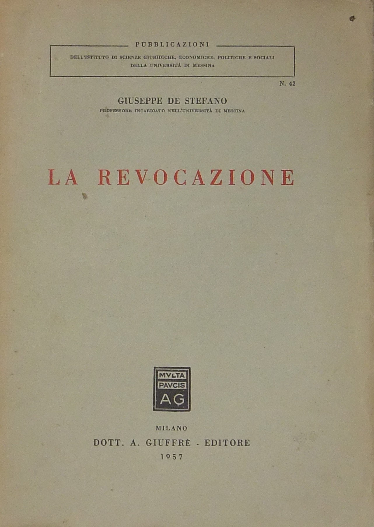 La revocazione