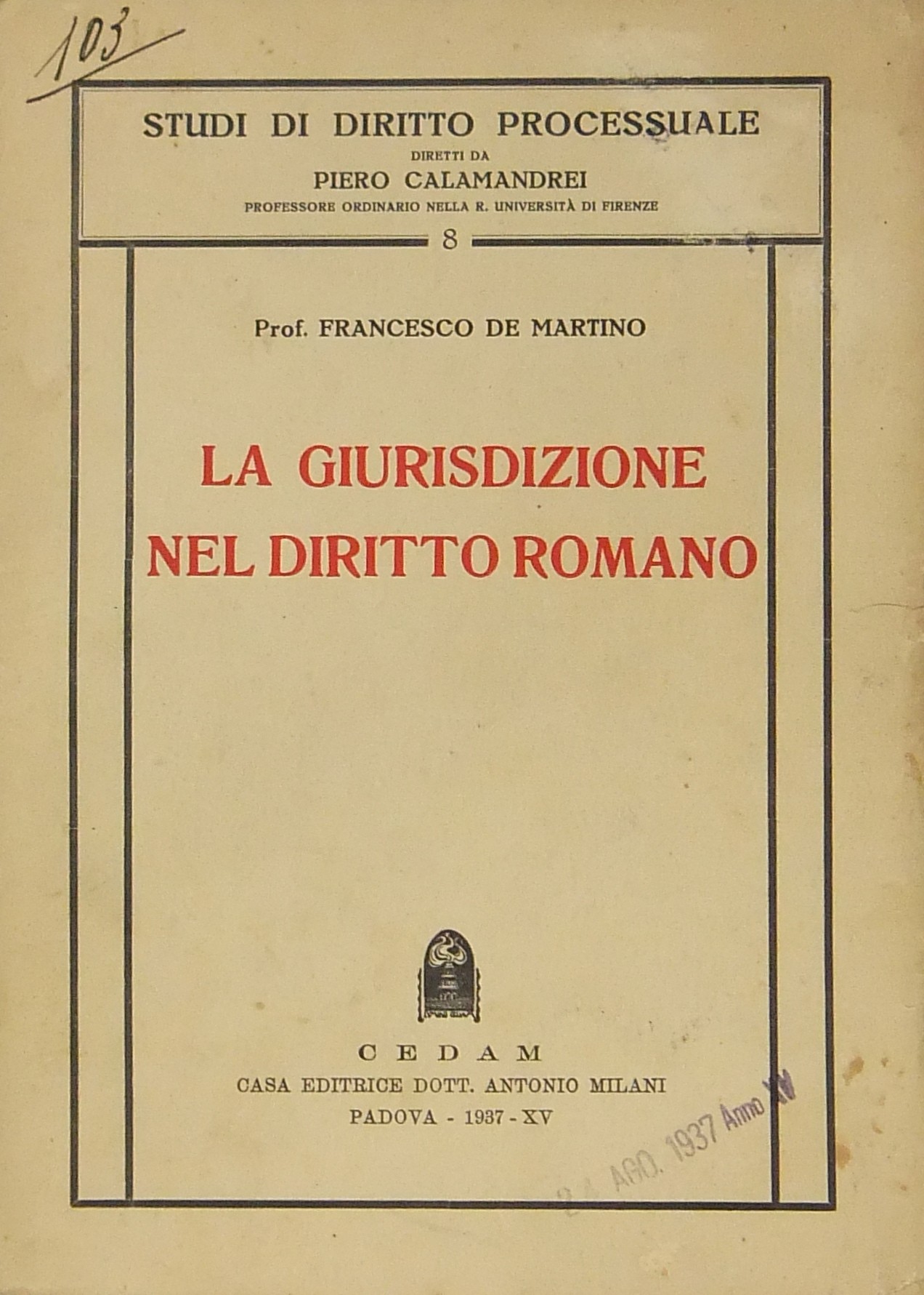La giurisdizione nel diritto romano