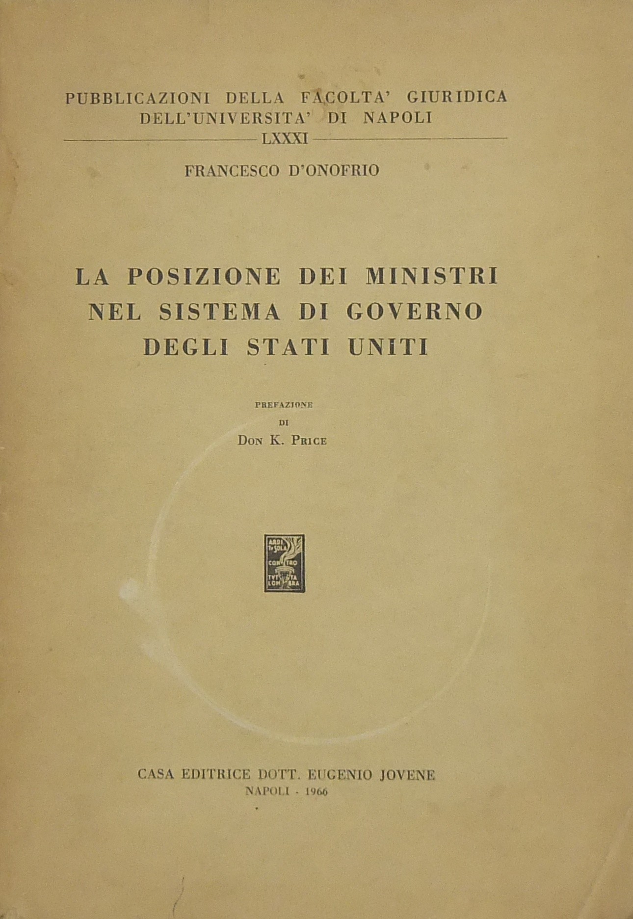 La posizione dei ministri nel sistema di governo d