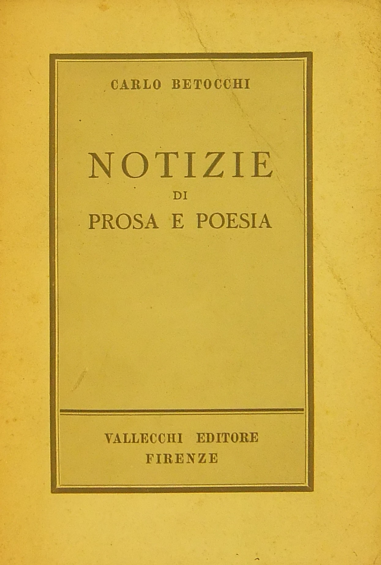 Notizie di prosa e poesia
