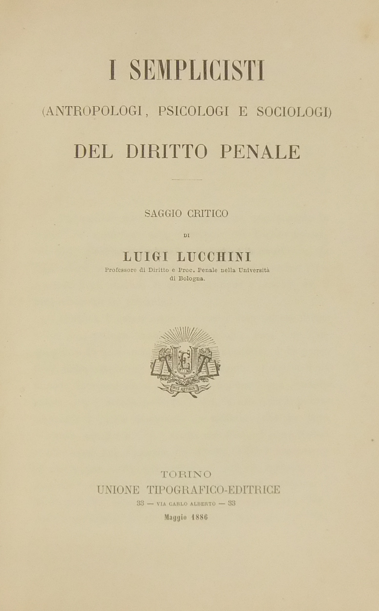 I semplicisti (antropologi psicologi e sociologi)