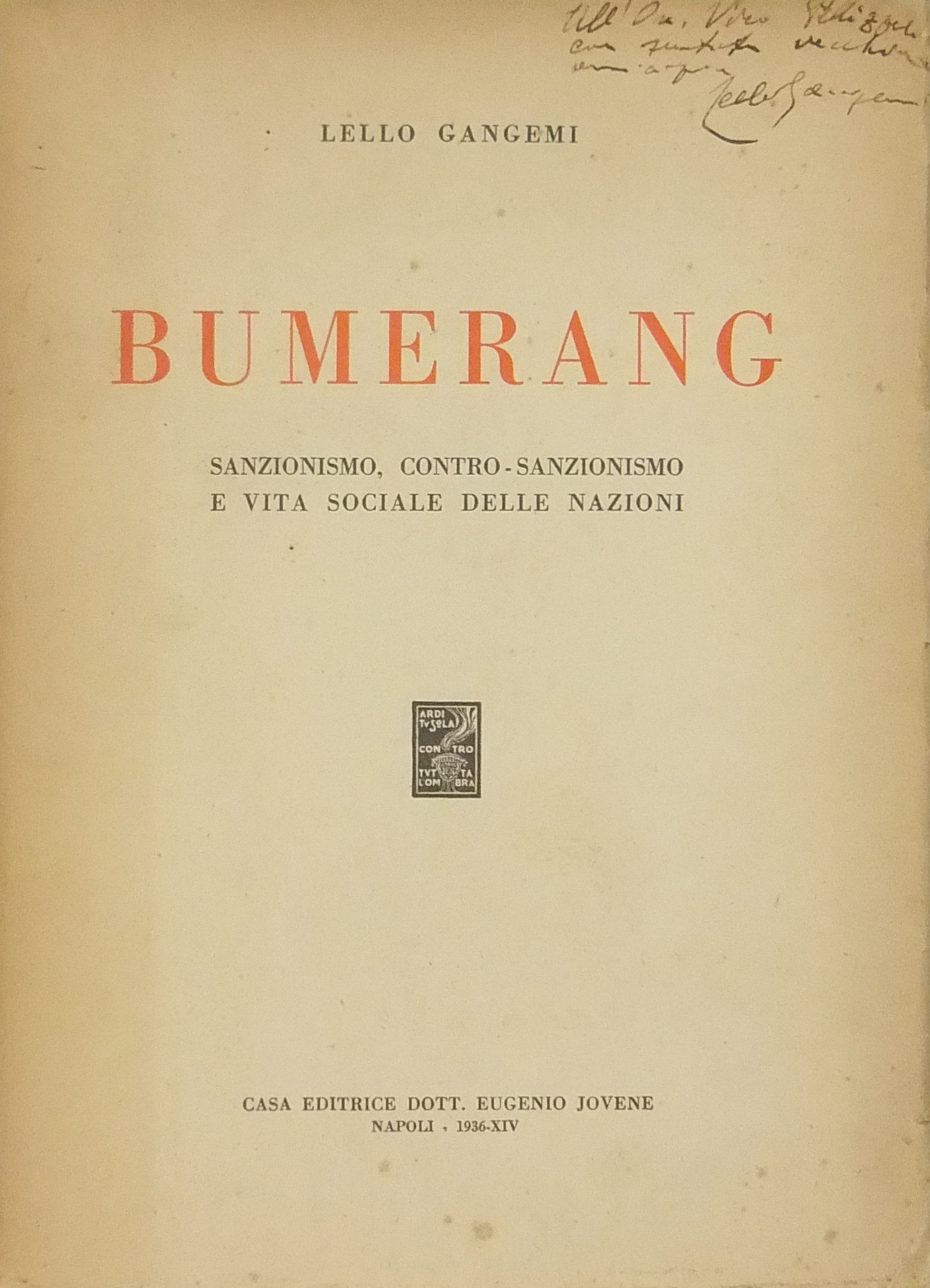 Bumerang. Sanzionismo contro-sanzionismo e vita so
