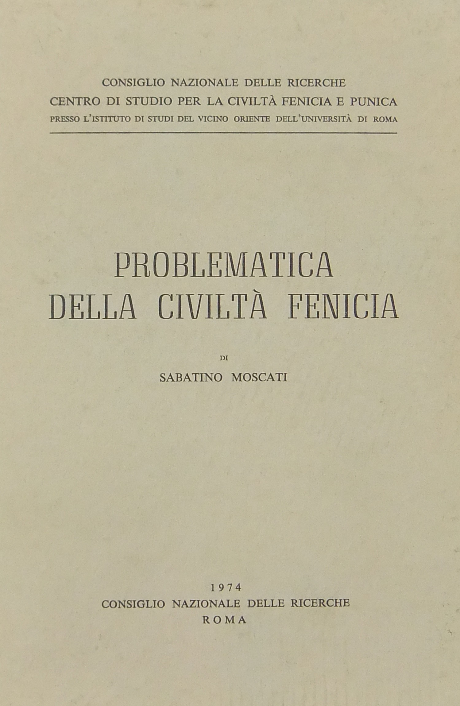Problematica della civiltà fenicia