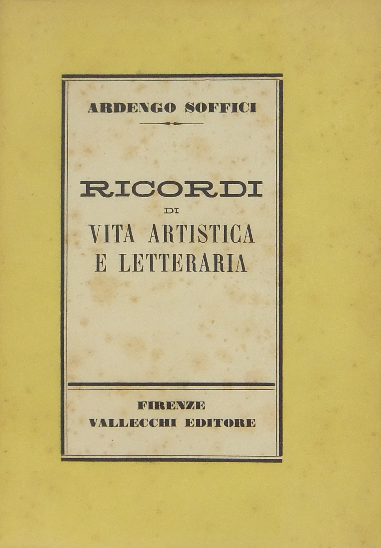 Ricordi di vita artistica e letteraria