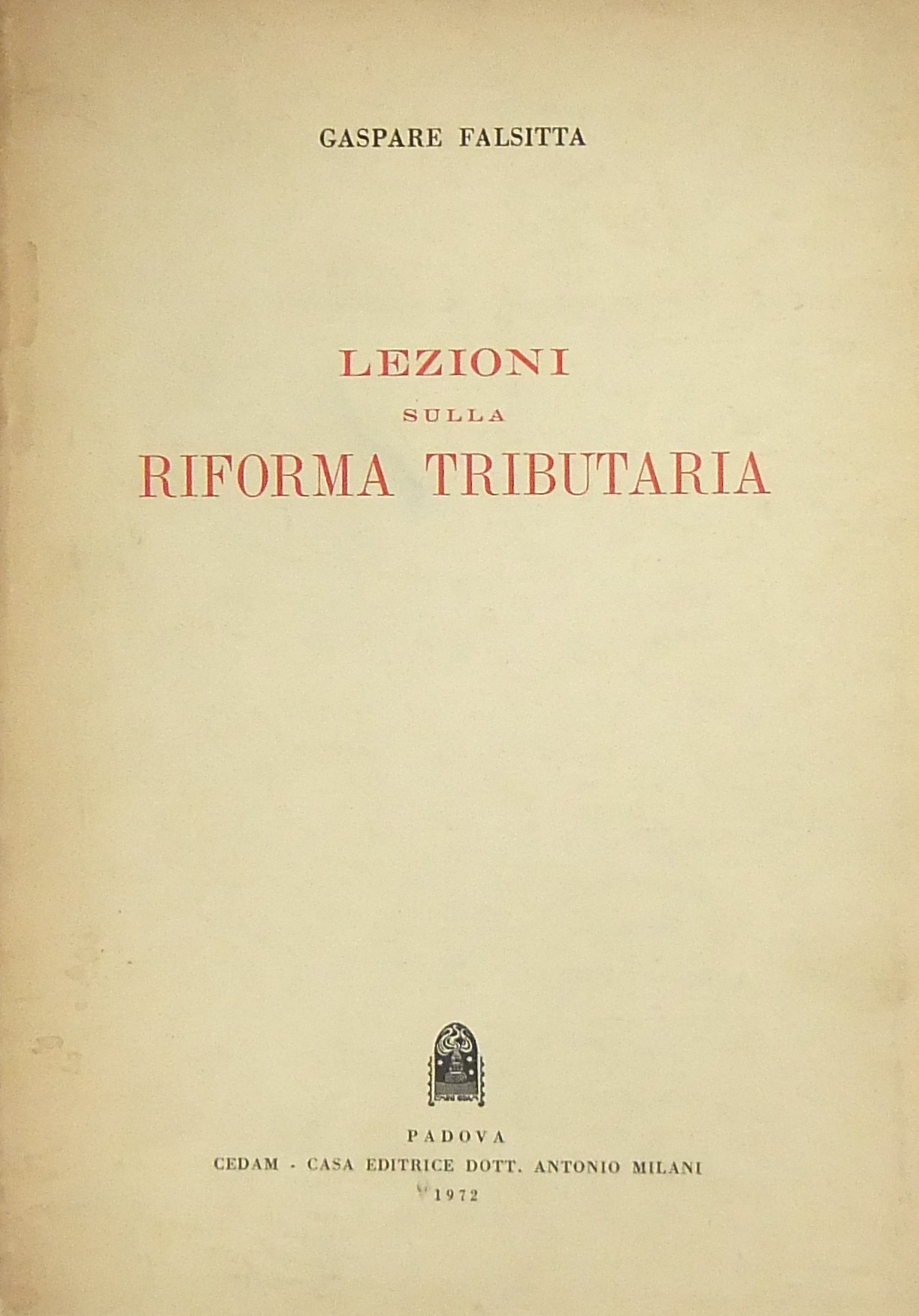 Lezioni sulla riforma tributaria