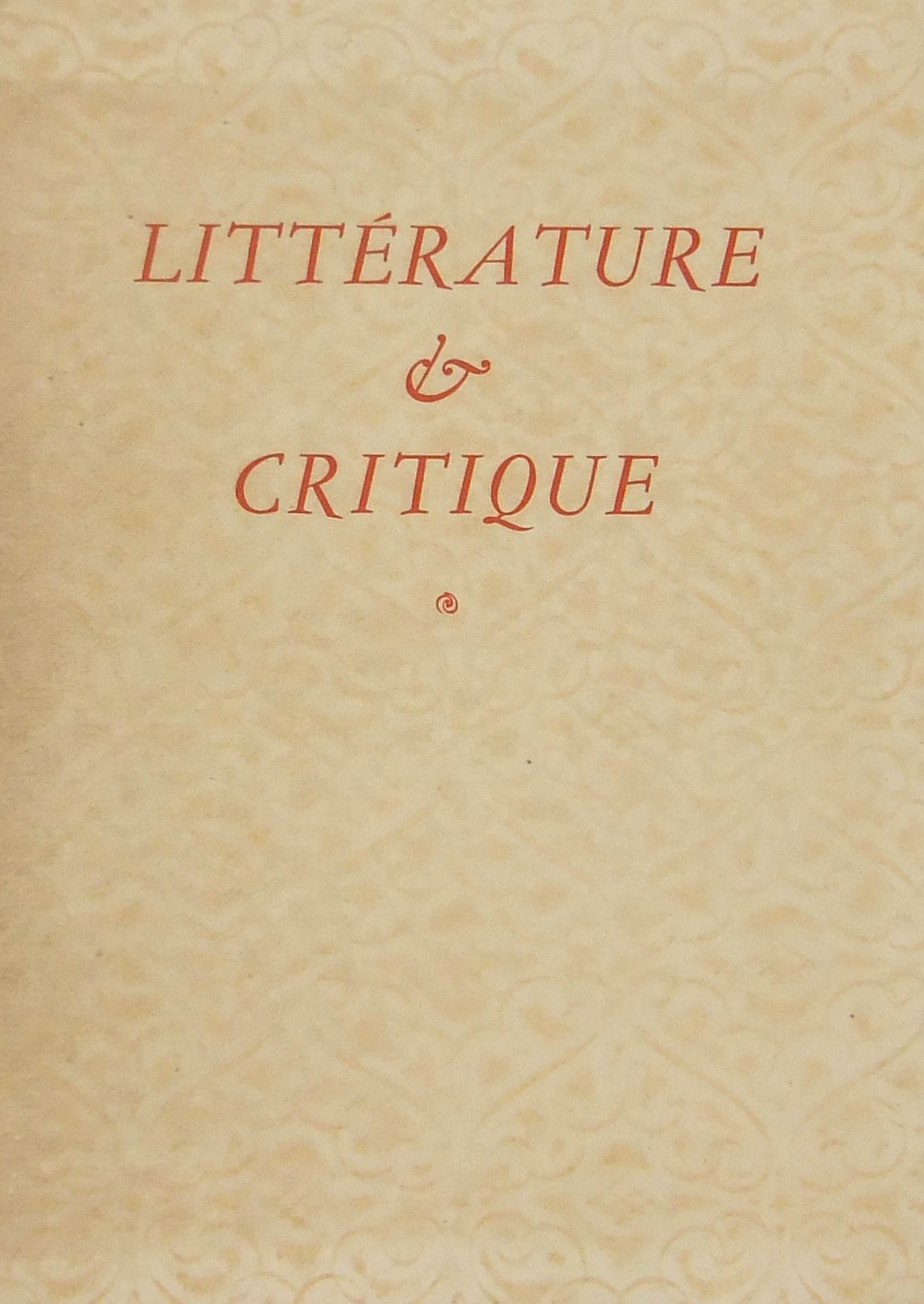 Litterature et critique. Illustrations de Brunelle