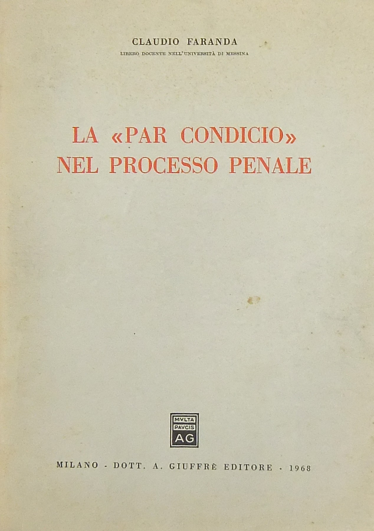 La Par condicio nel processo penale