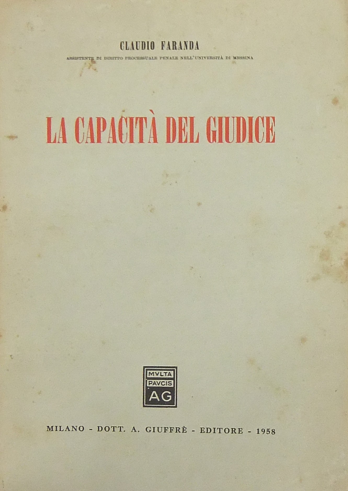 La capacità del giudice