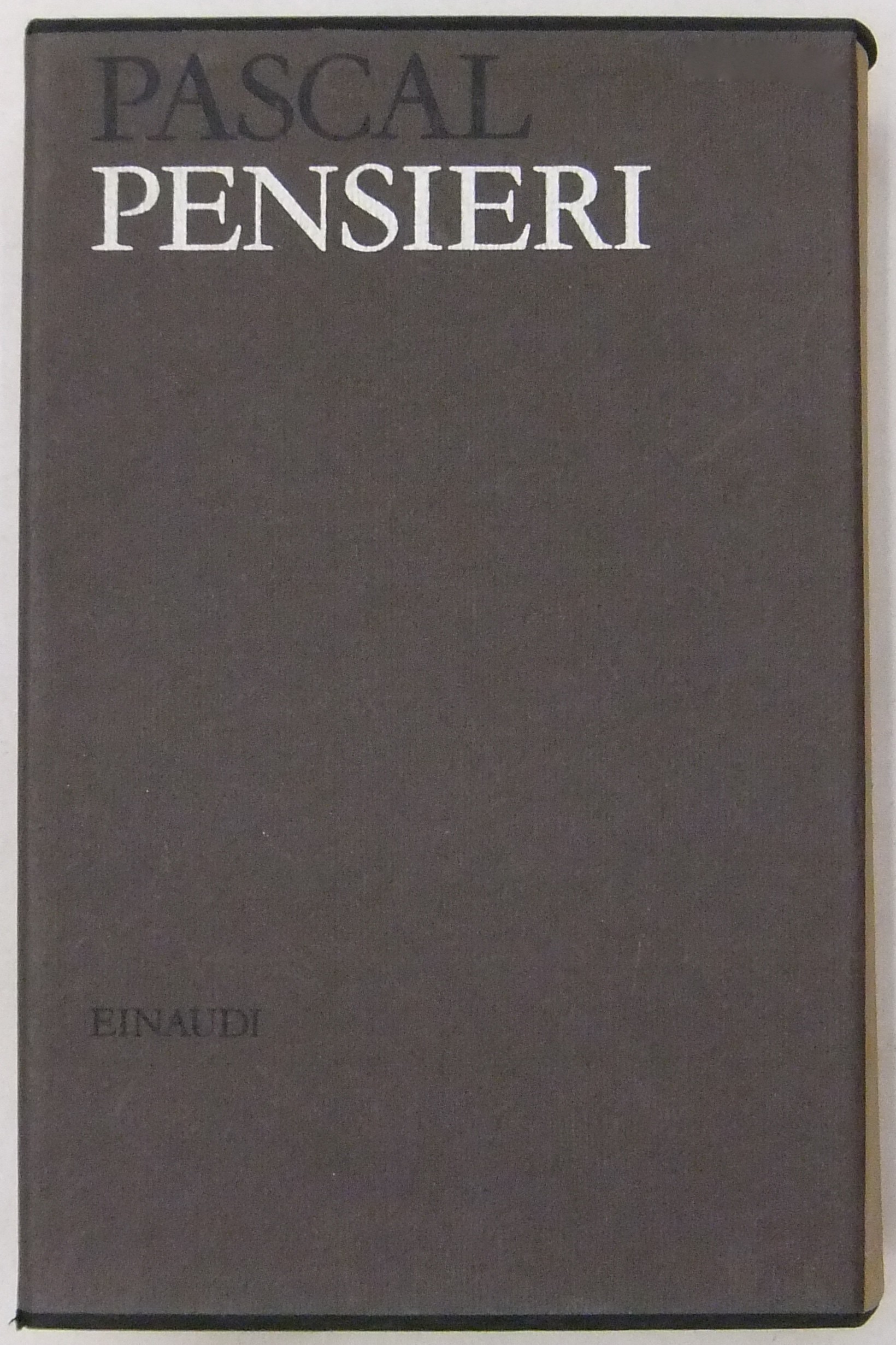 Pensieri. Traduzione introduzione e note di Paolo