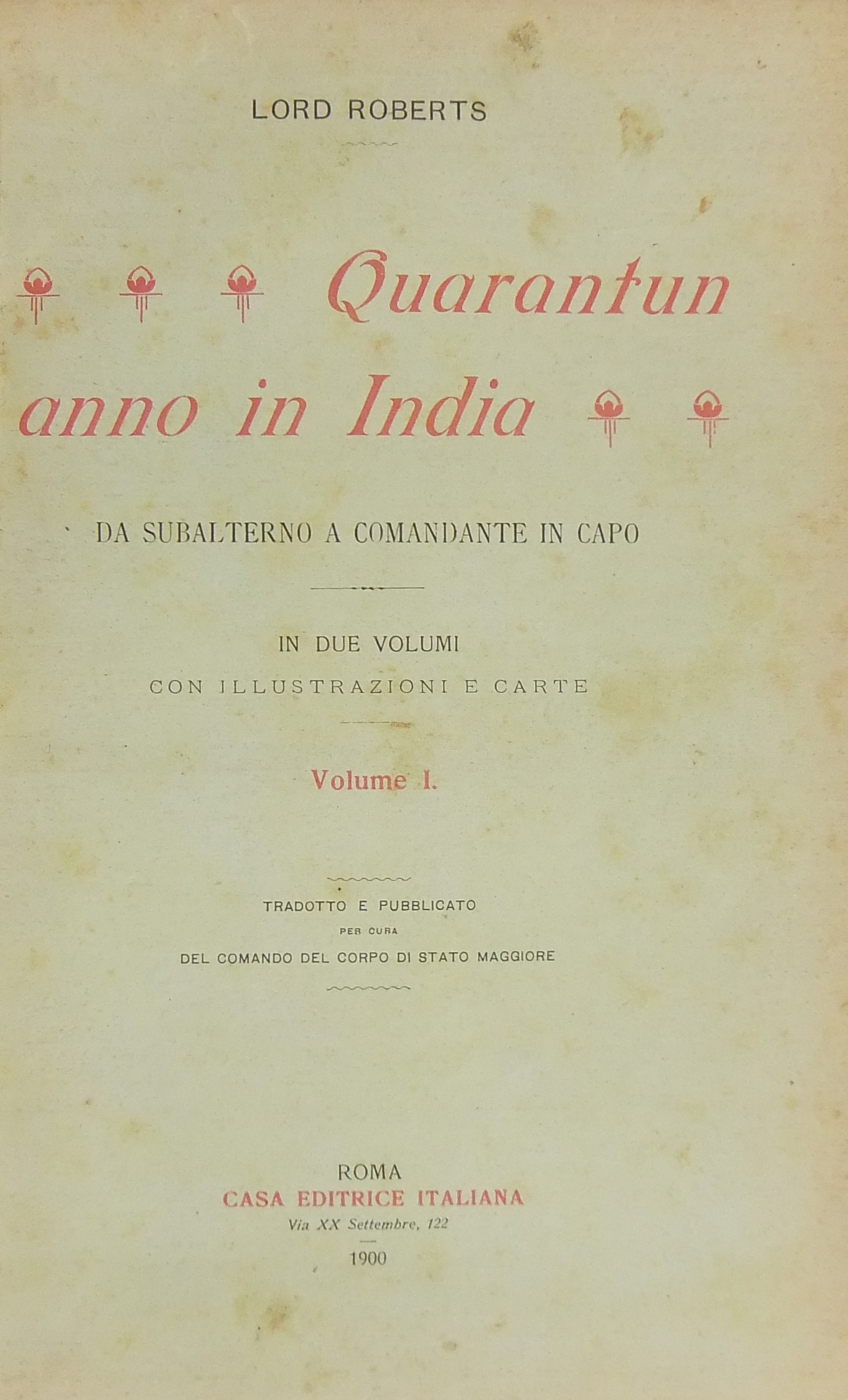 Quarantun anno in India da Subalterno a Comandante