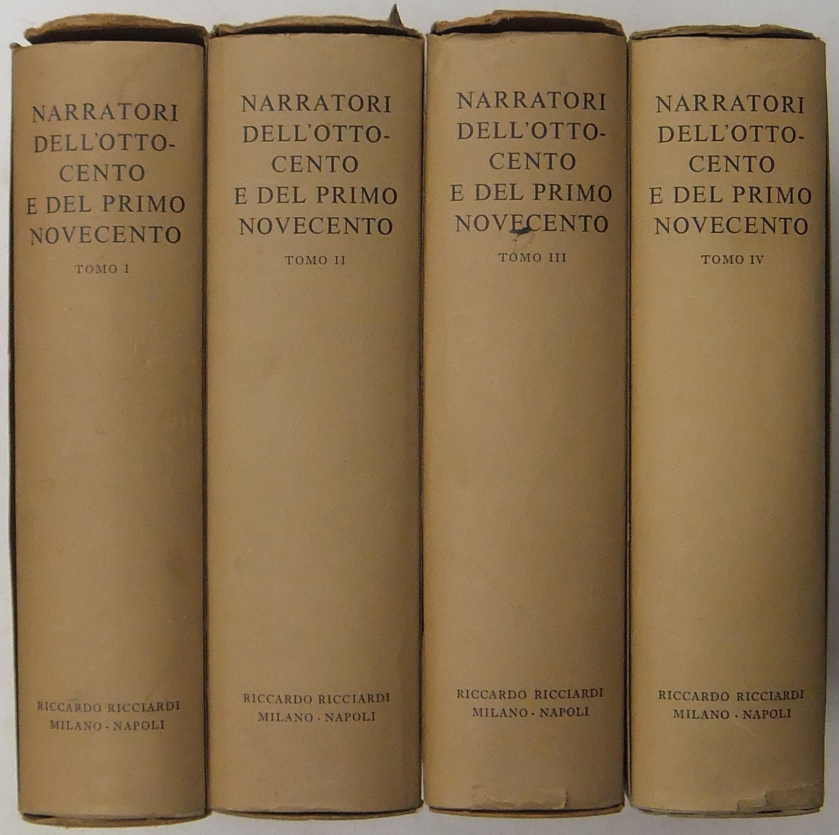 Narratori dell'ottocento e del primo novecento. A