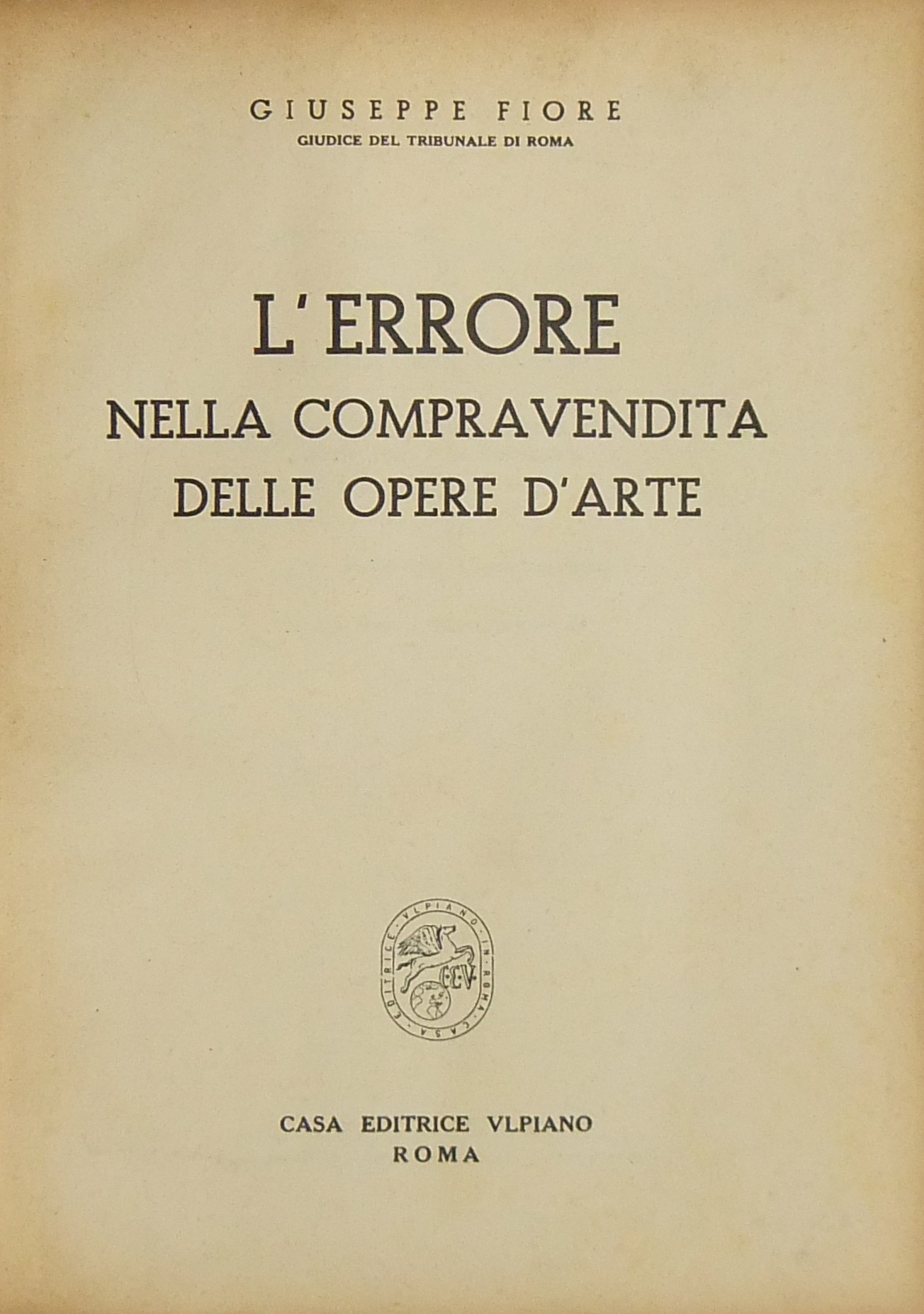 L'errore nella compravendita delle opere d'arte