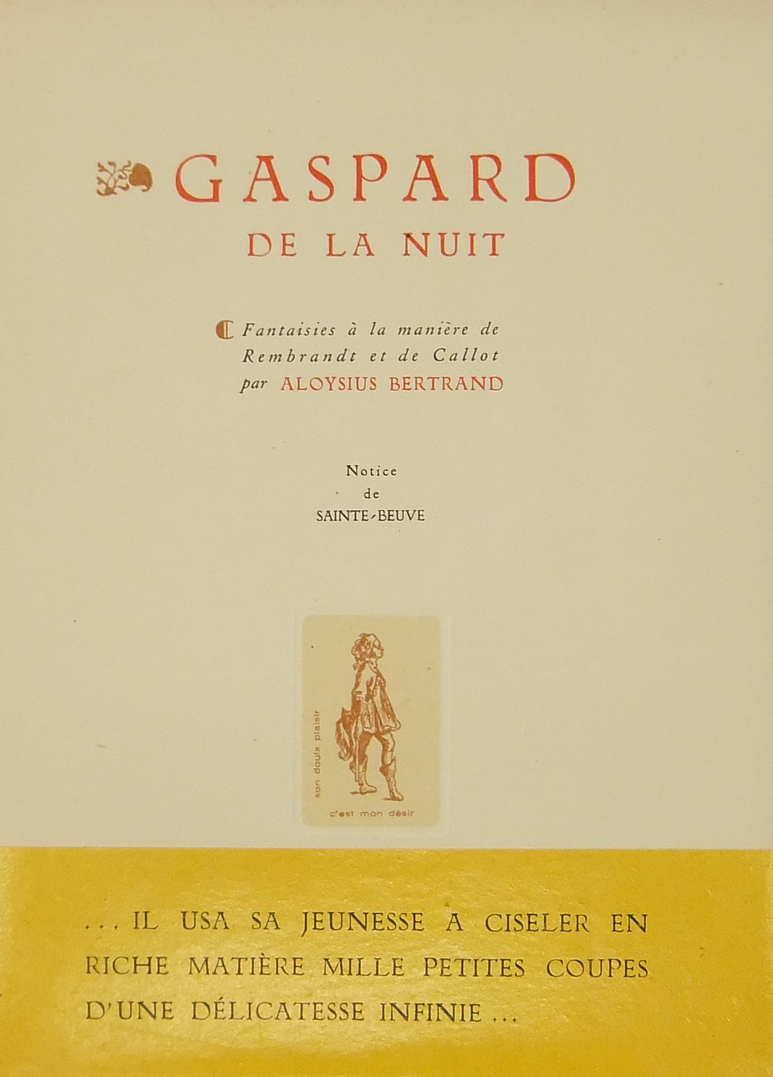 Gaspard de la Nuit. Fantaisies à la manière de Rem