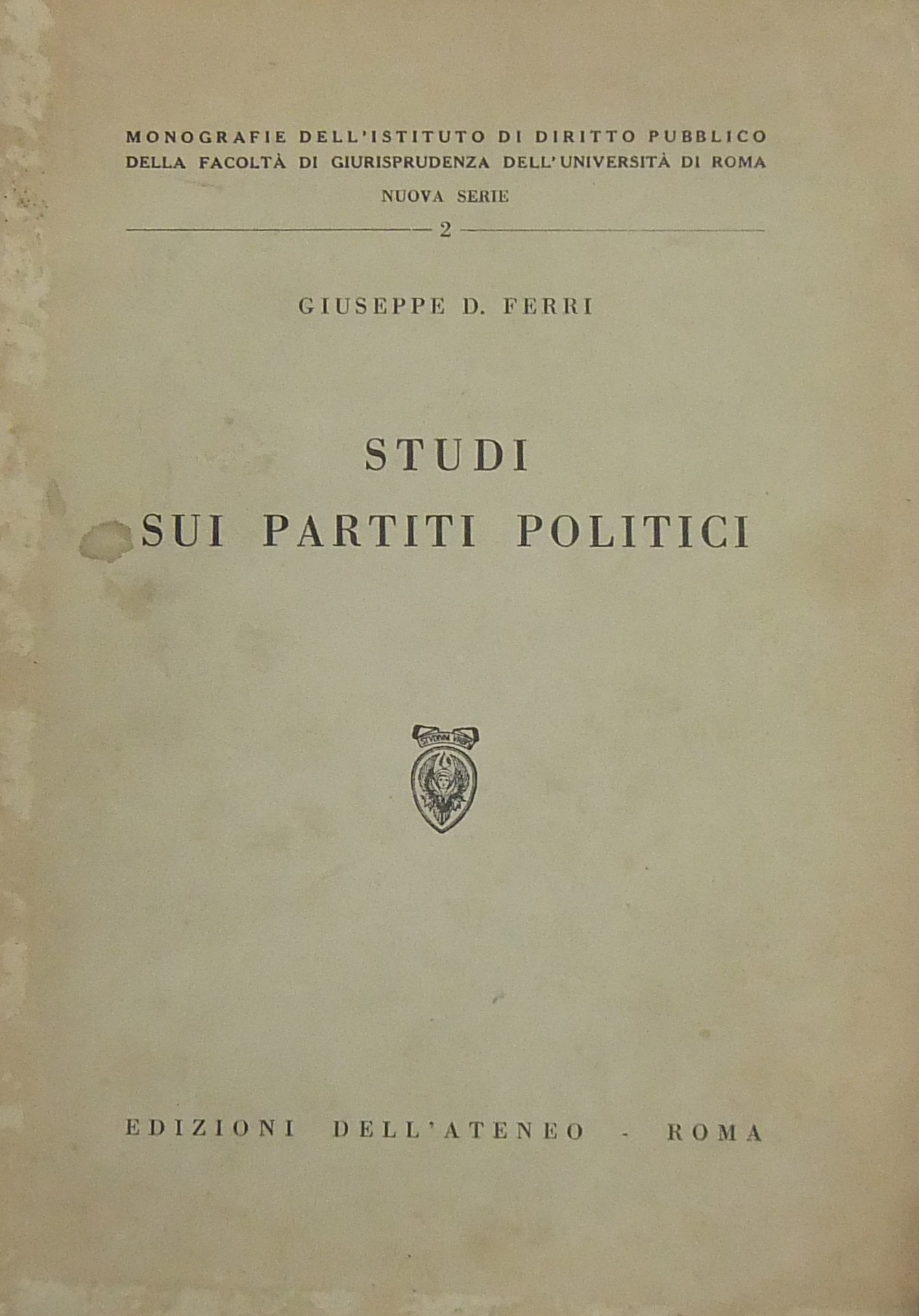 Studi sui partiti politici