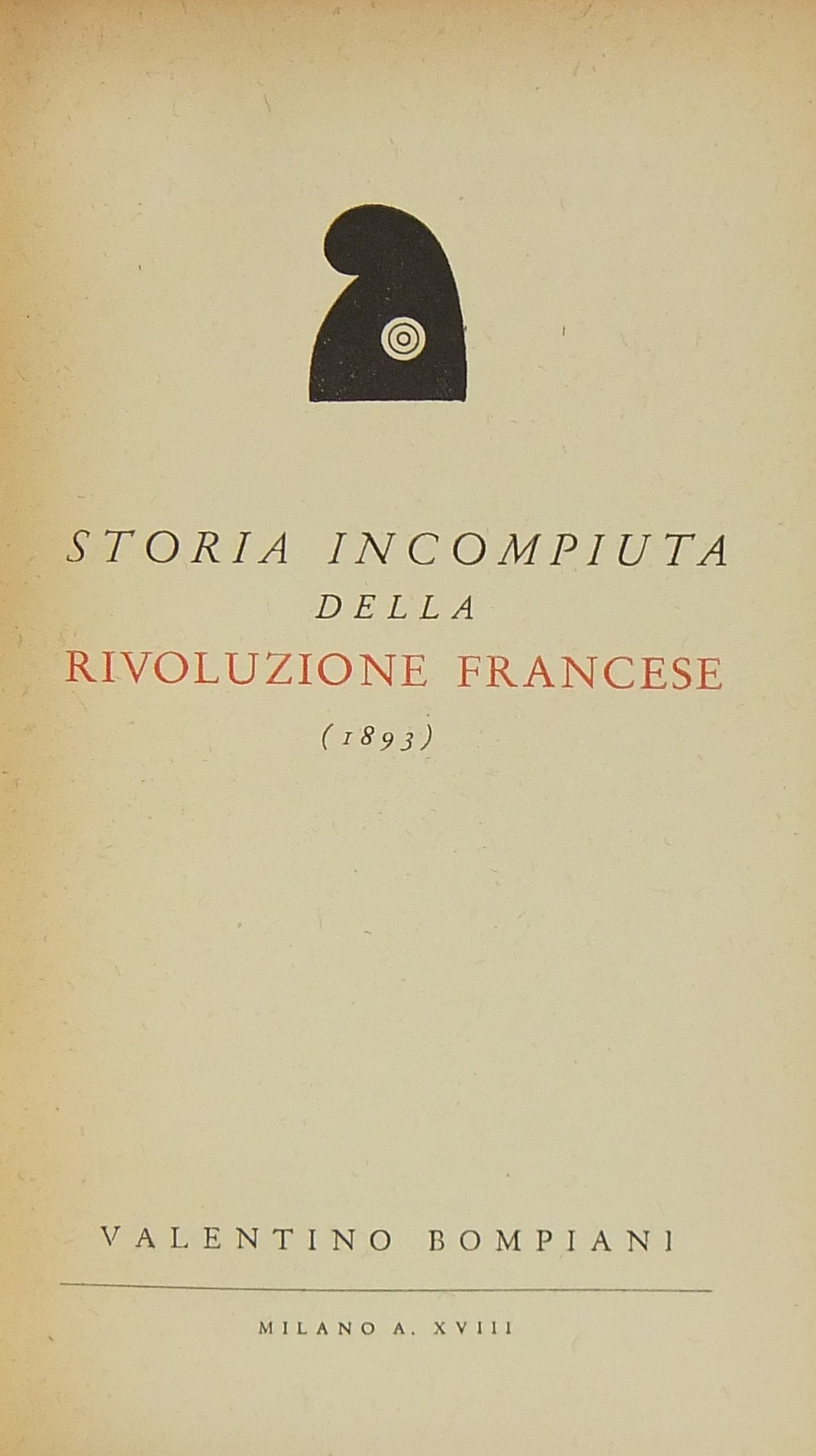 Storia incompiuta della rivoluzione francese (1893