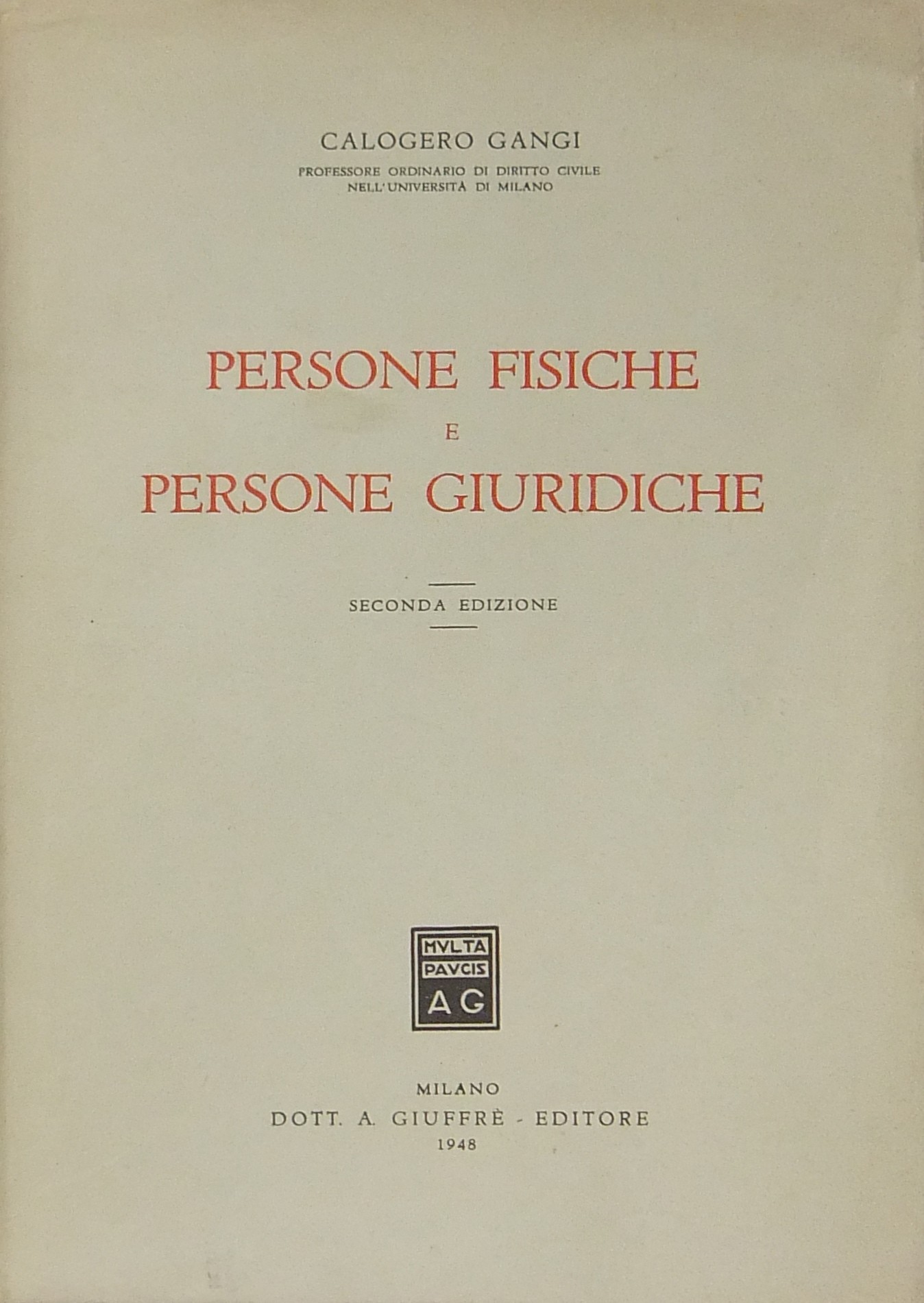Persone fisiche e persone giuridiche