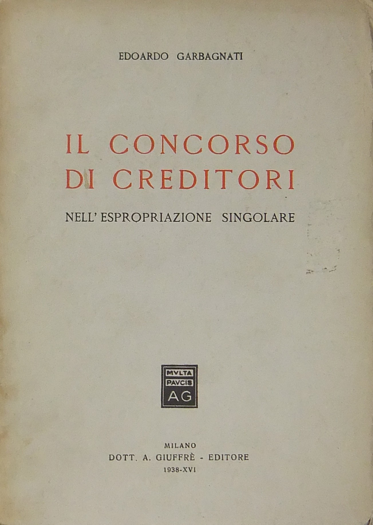 Il concorso di creditori nell'espropriazione singo