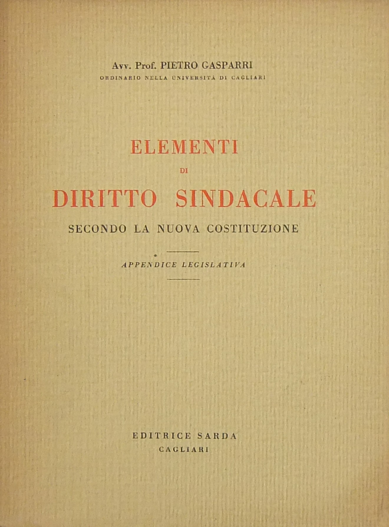 Elementi di diritto sindacale secondo la nuova Cos