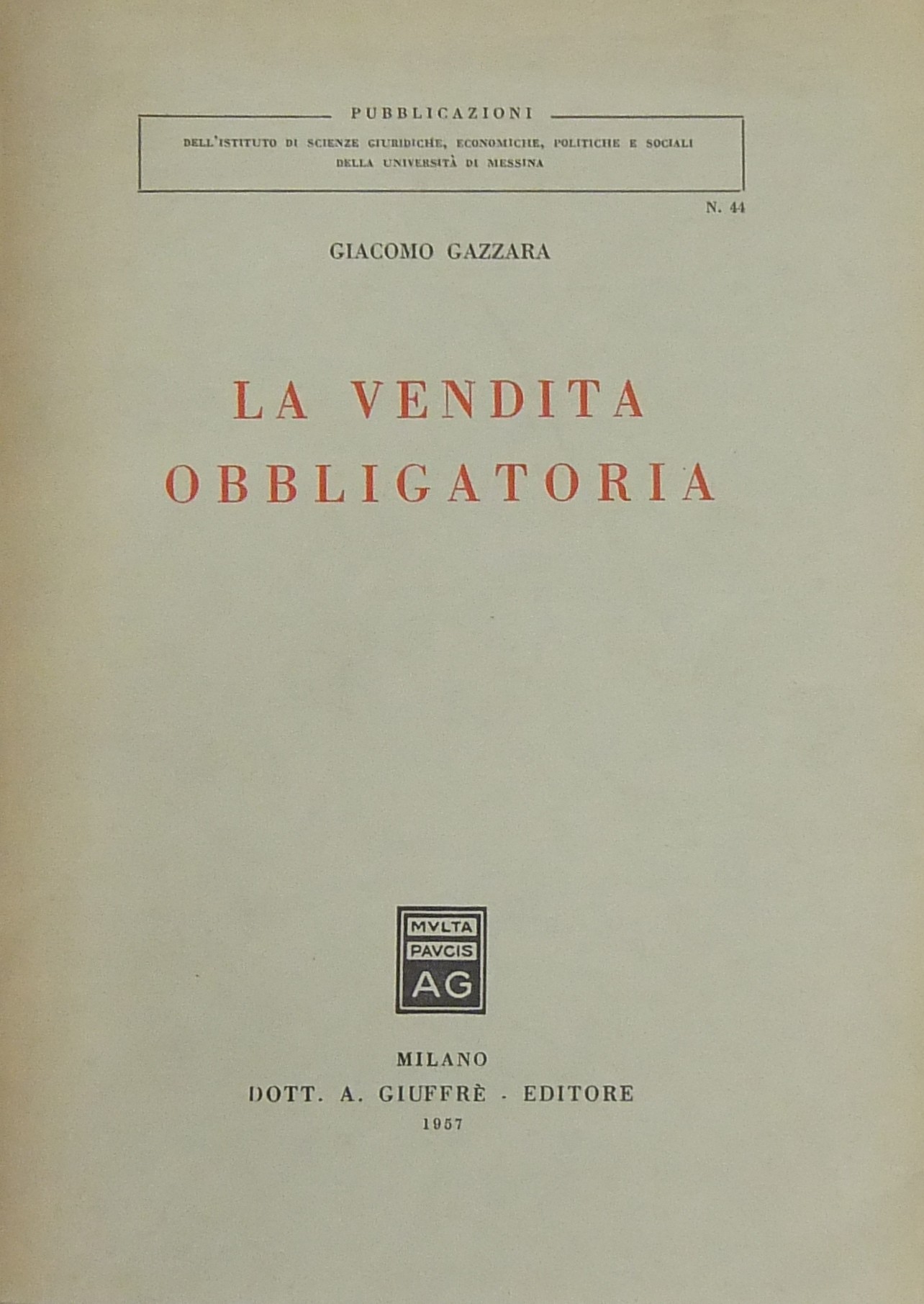 La vendita obbligatoria
